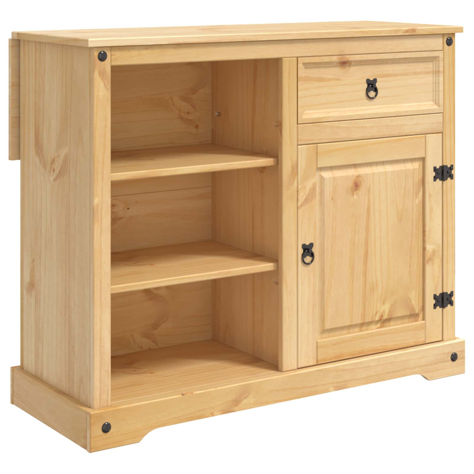 Virtuvės vežimėlis 2 pcs Medaus vaškas 112 x 70 x 91,5 cm