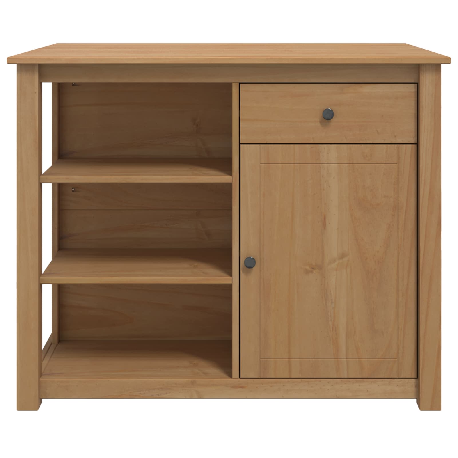 Virtuvės vežimėlis PANAMA 2 pcs Medaus vaškas 112 x 77 x 90 cm