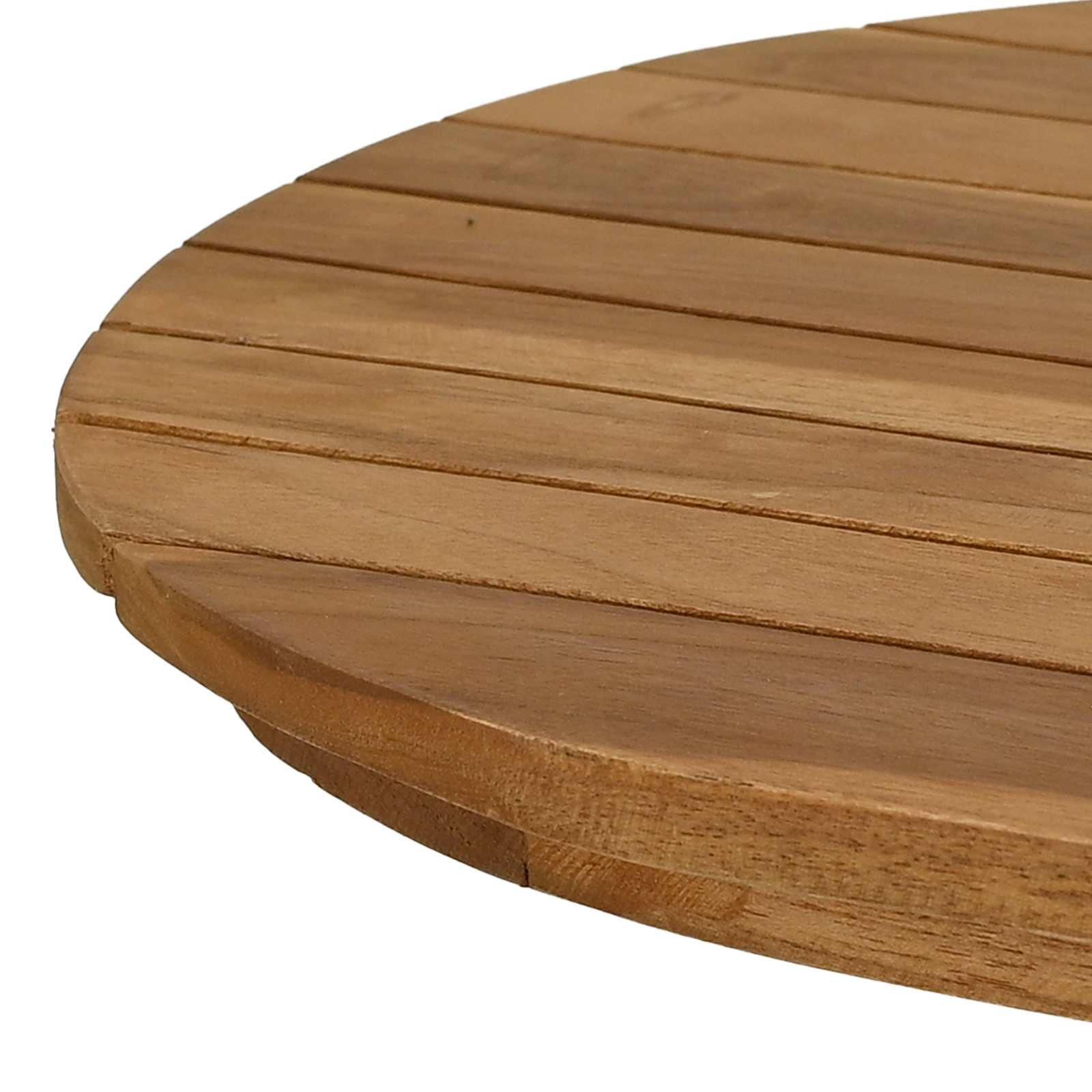 Stalo viršus 80 x 40 x 3,5 cm Ovalo Kieto teka medžio Natūrali