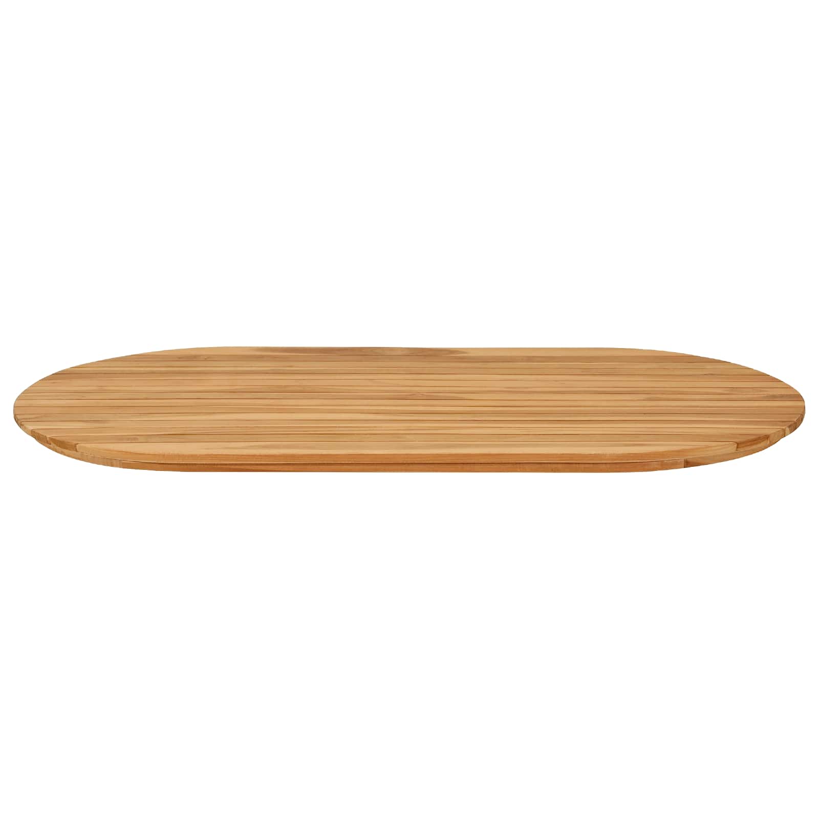 Stalo viršus 110 x 55 x 3,5 cm Ovalo Kieto teka medžio Natūrali