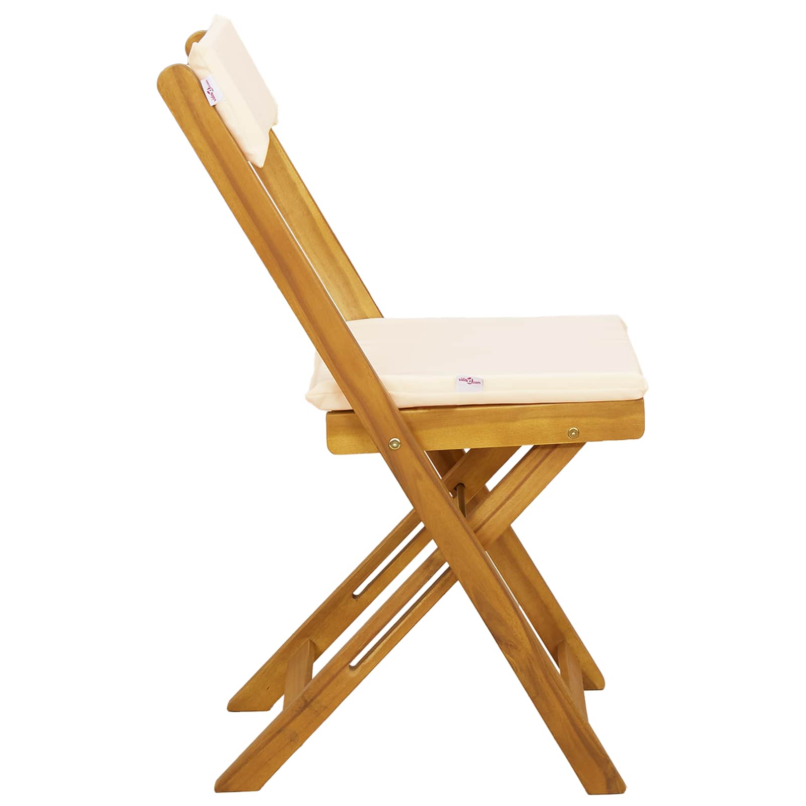 Lauko bistro kėdės 6 pcs Kreminė balta 40 x 53 x 80 cm