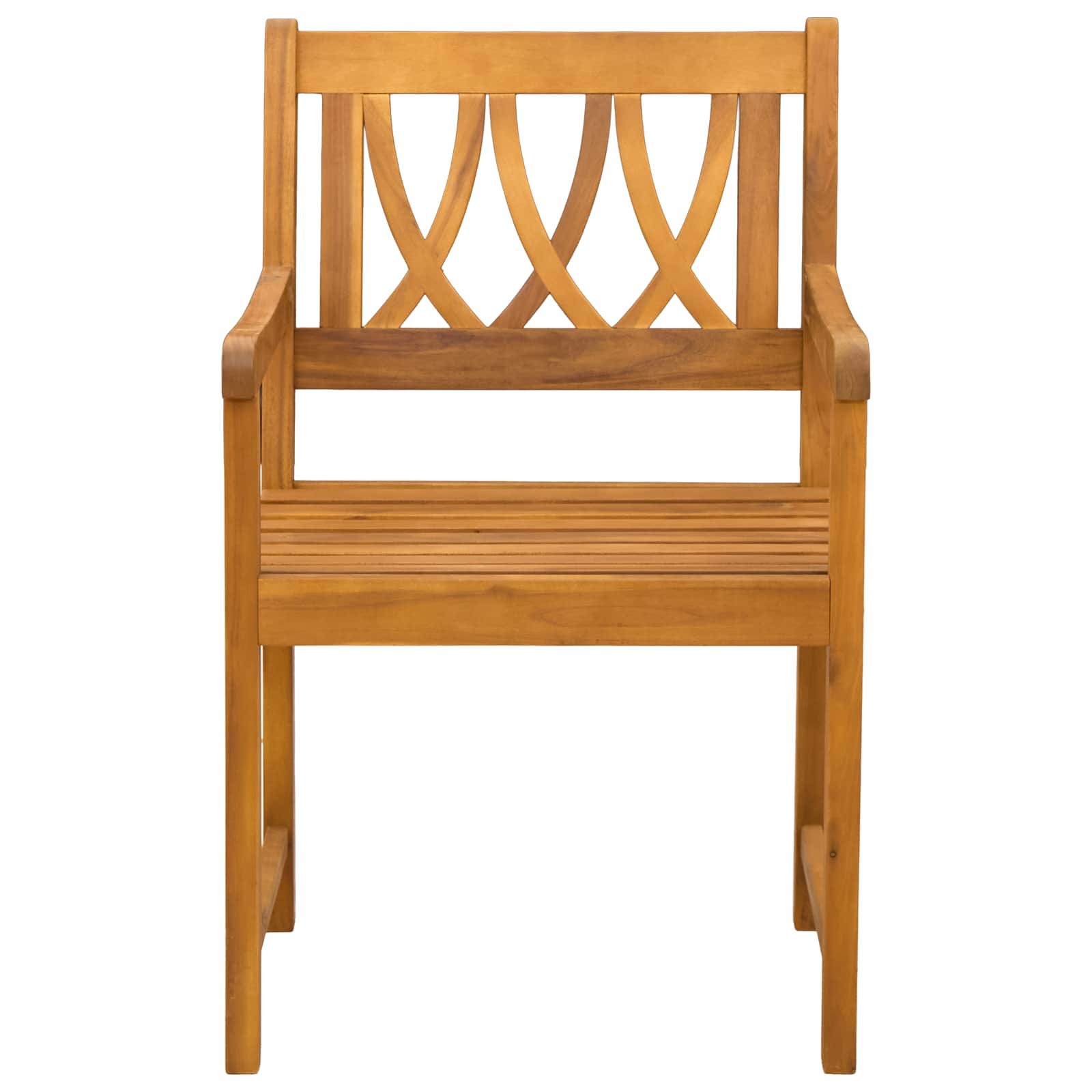 Lauko suolas 8 pcs Natūrali 56 x 55,5 x 90 cm