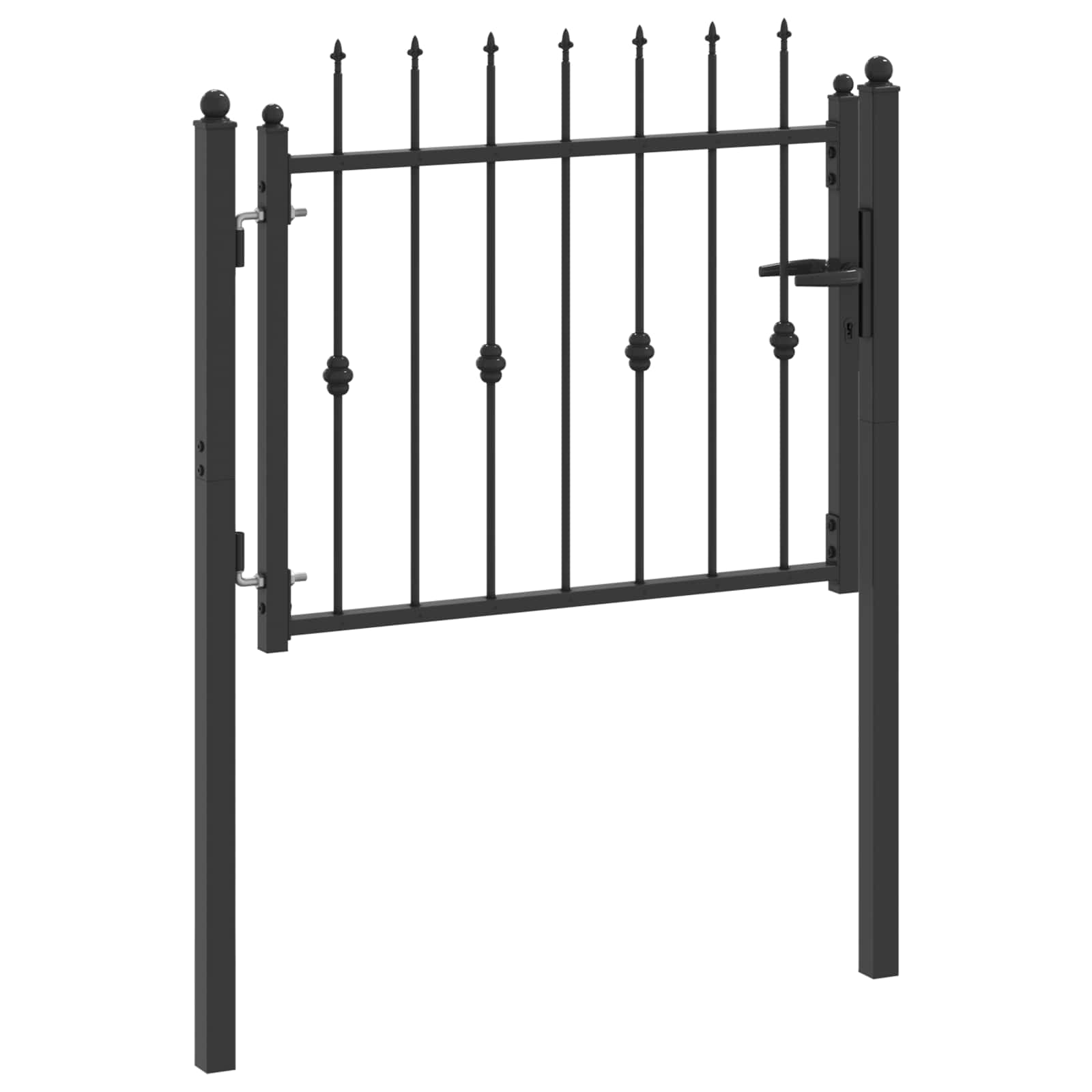 Tvora vartai HORST 100 x 75 cm Metalas Juoda Užrakintas