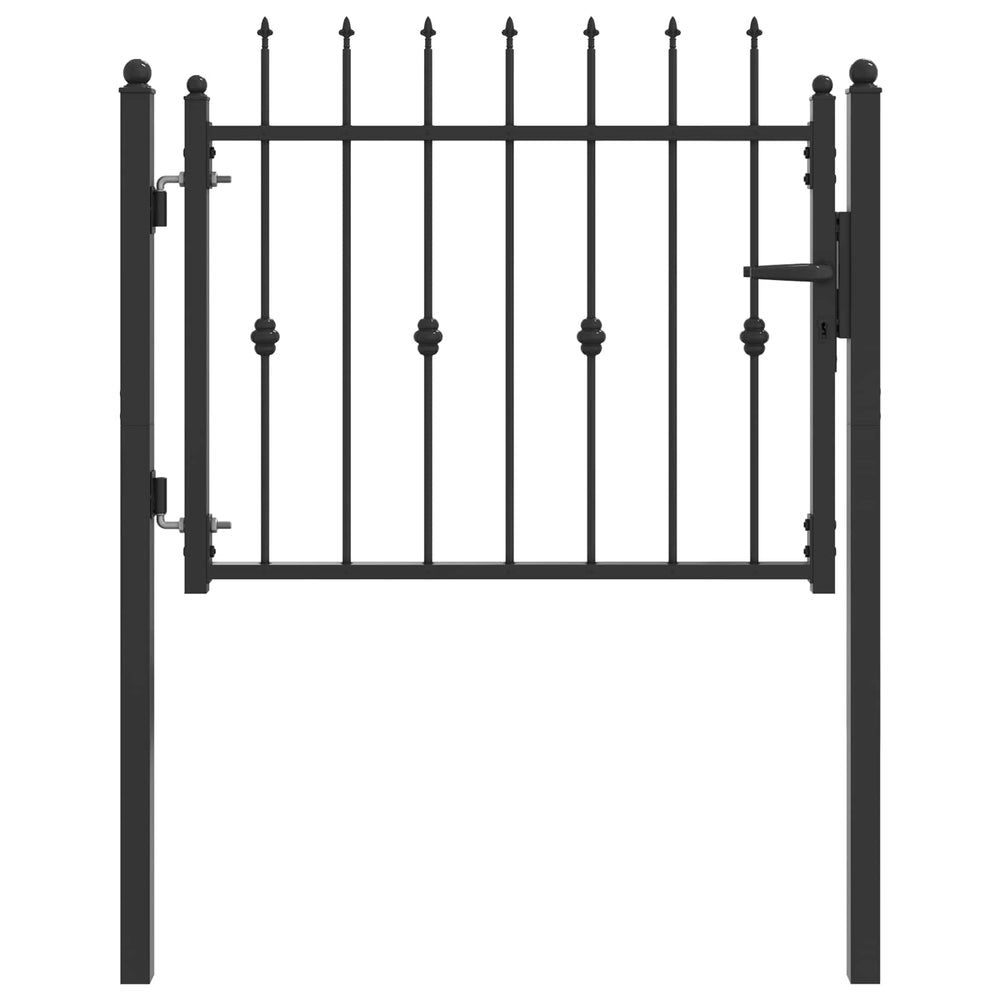 Tvora vartai HORST 100 x 75 cm Metalas Juoda Užrakintas