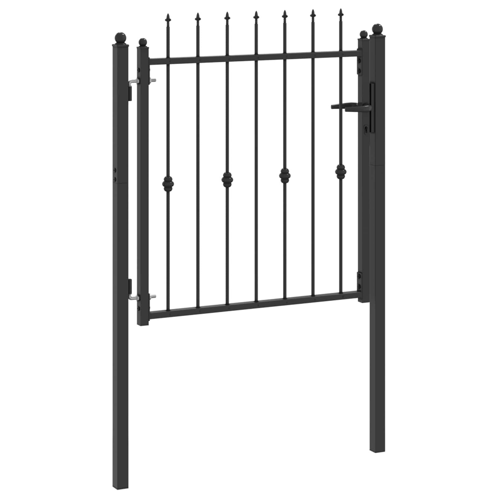 Tvora vartai HORST 100 x 100 cm Metalas Juoda Užrakintas