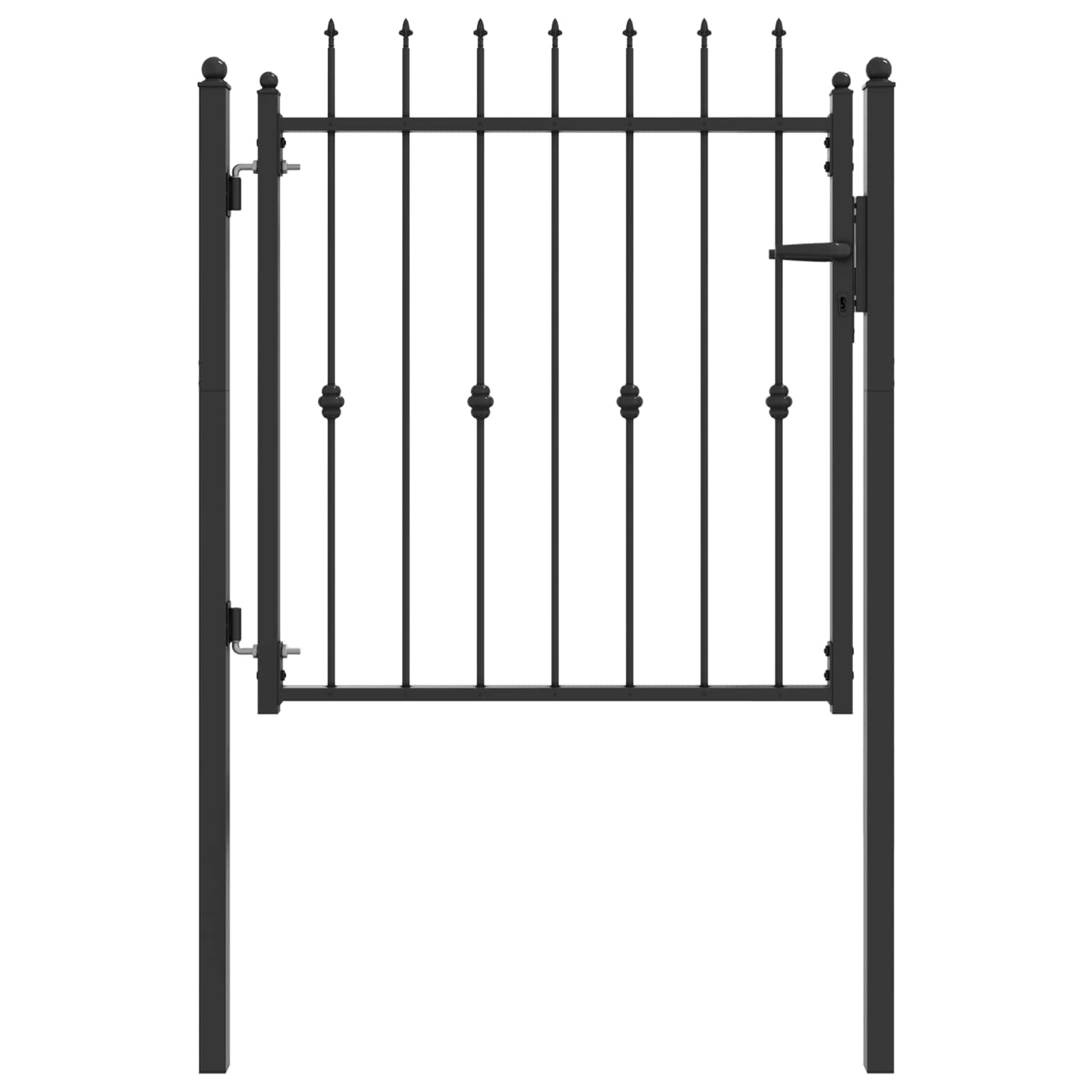 Tvora vartai HORST 100 x 100 cm Metalas Juoda Užrakintas