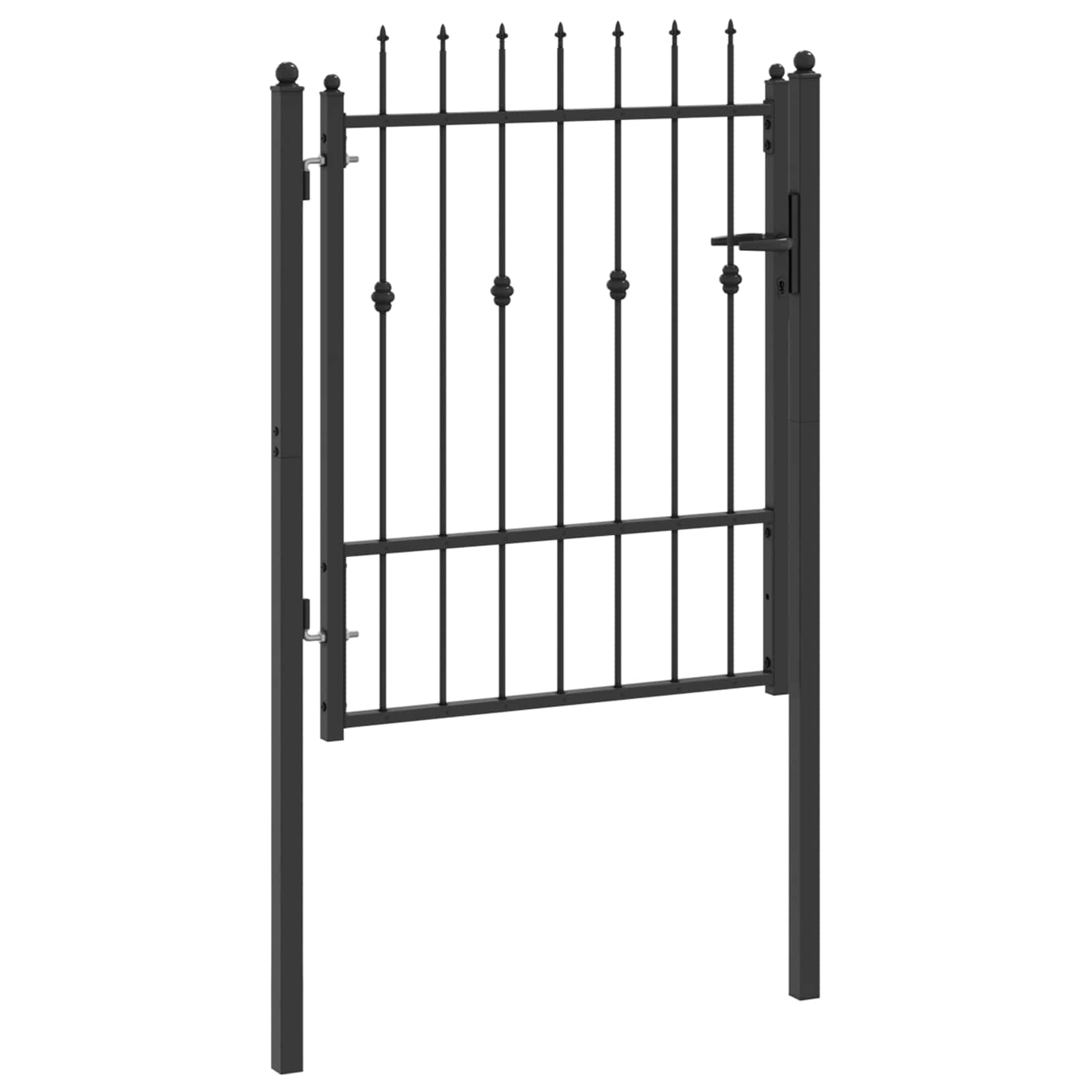 Tvora vartai HORST 100 x 125 cm Metalas Juoda Užrakintas