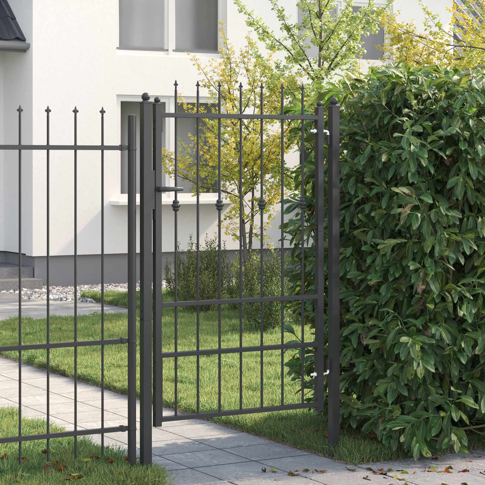 Tvora vartai HORST 100 x 150 cm Metalas Juoda Užrakintas