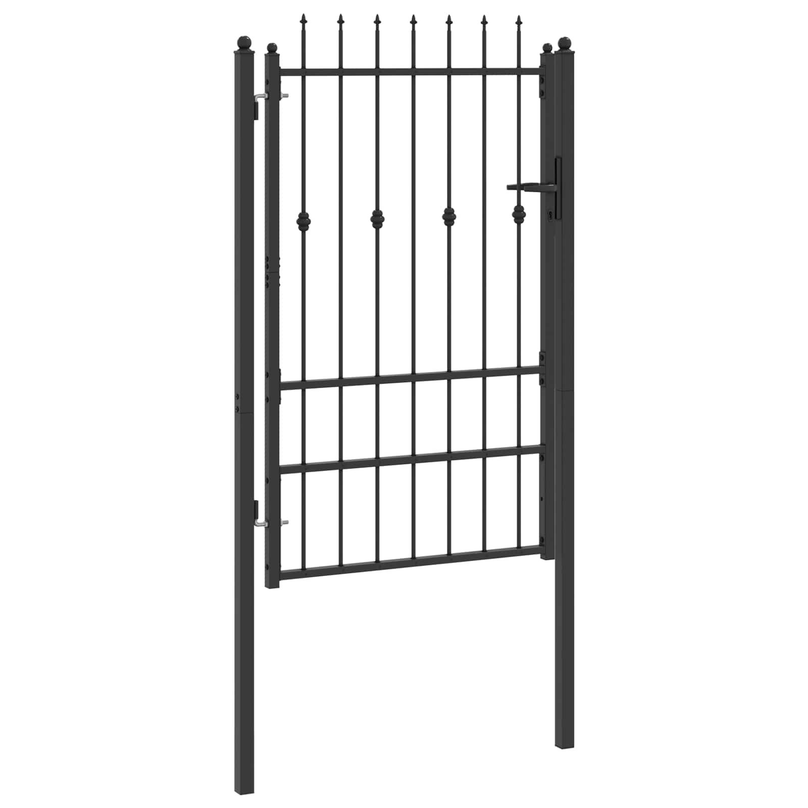 Tvora vartai HORST 100 x 150 cm Metalas Juoda Užrakintas