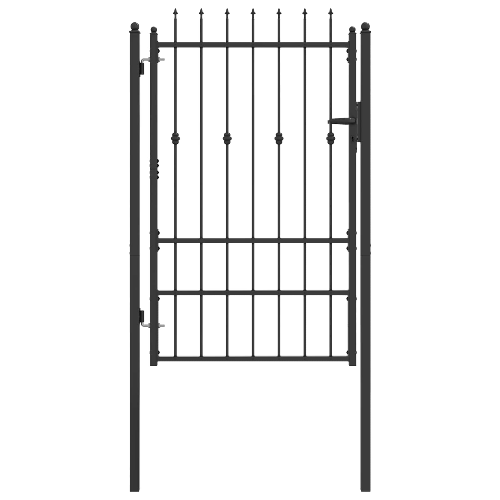 Tvora vartai HORST 100 x 150 cm Metalas Juoda Užrakintas