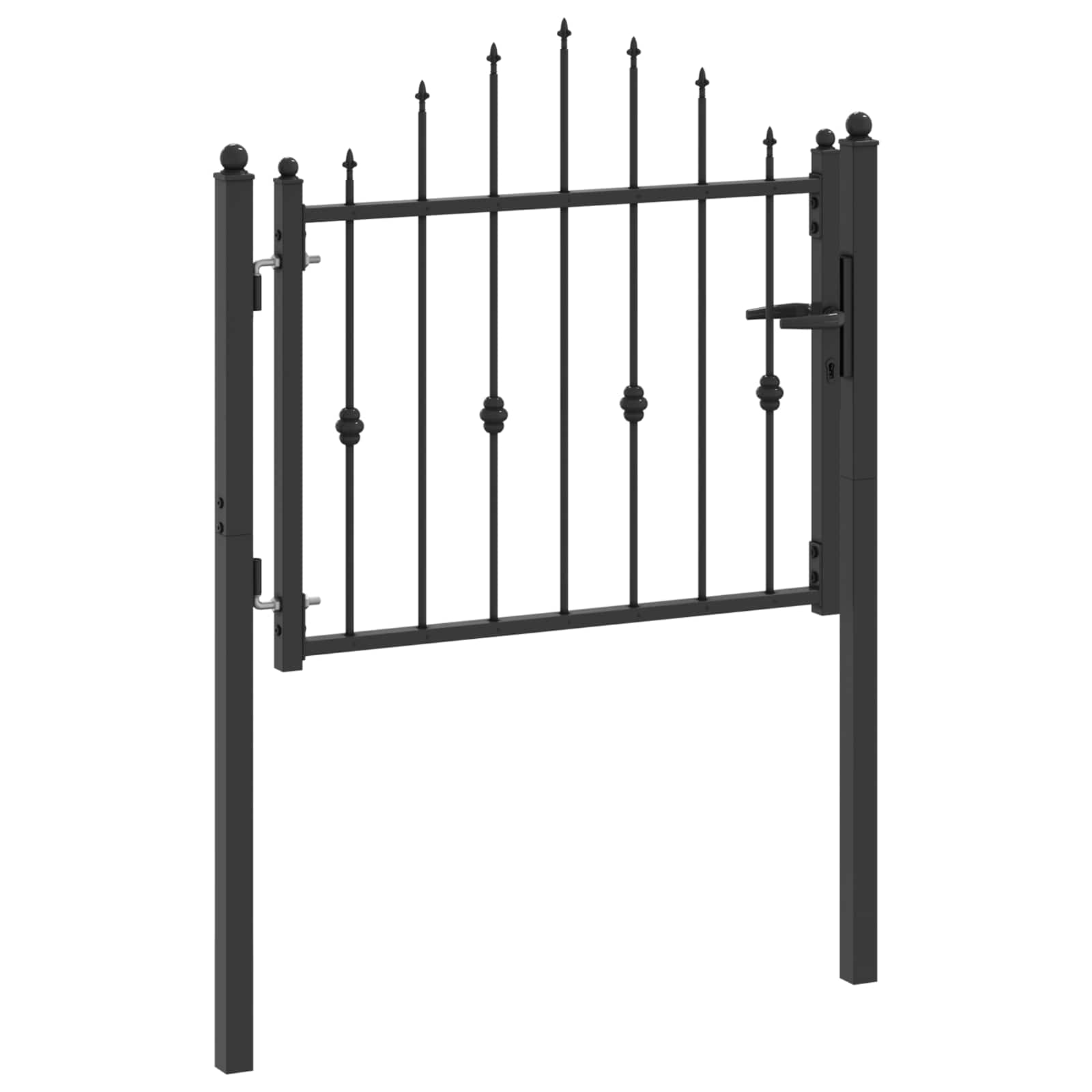 Tvora vartai HORST 100 x 75 cm Metalas Juoda Užrakintas
