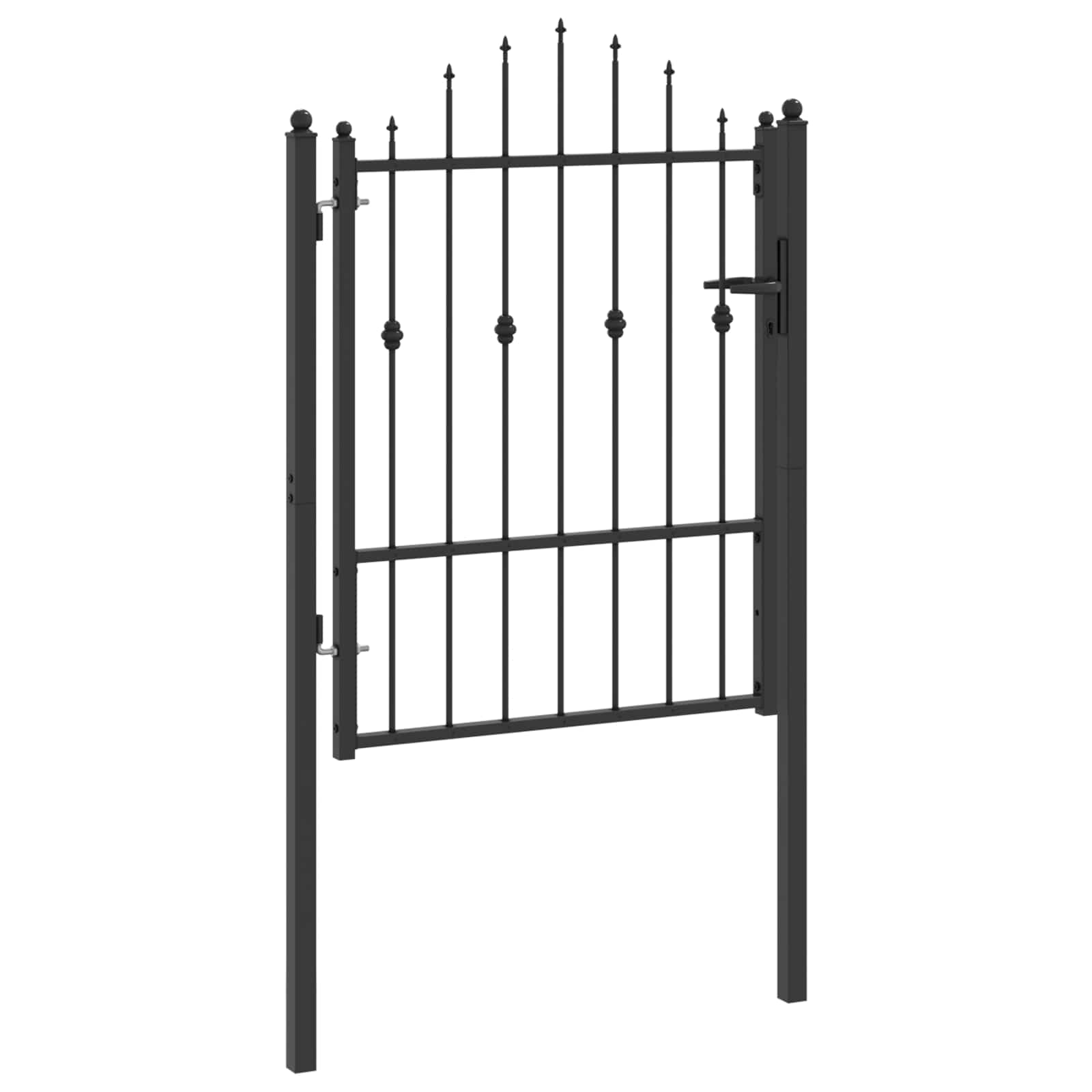 Tvora vartai HORST 100 x 125 cm Metalas Juoda Užrakintas