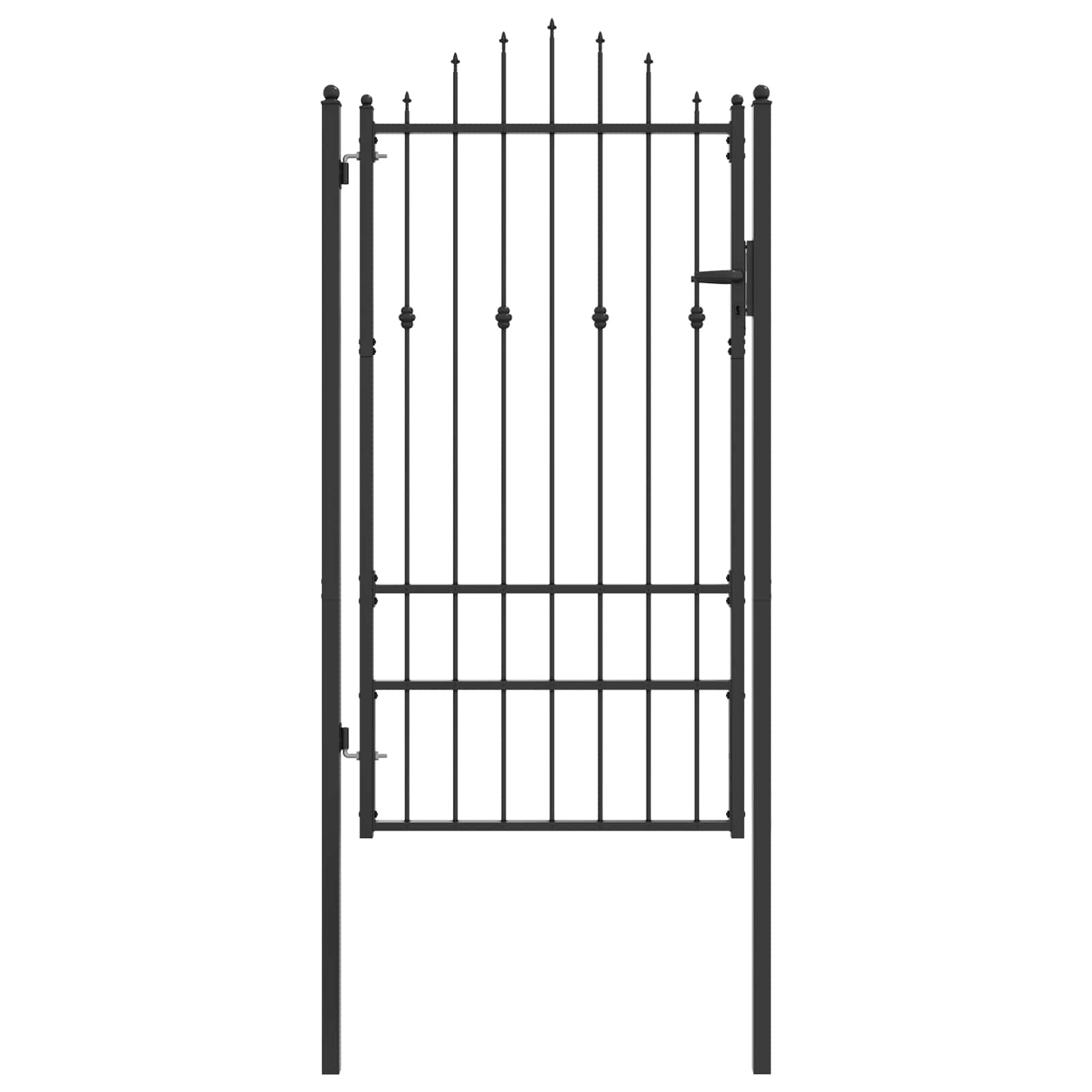 Tvora vartai HORST 100 x 175 cm Metalas Juoda Užrakintas