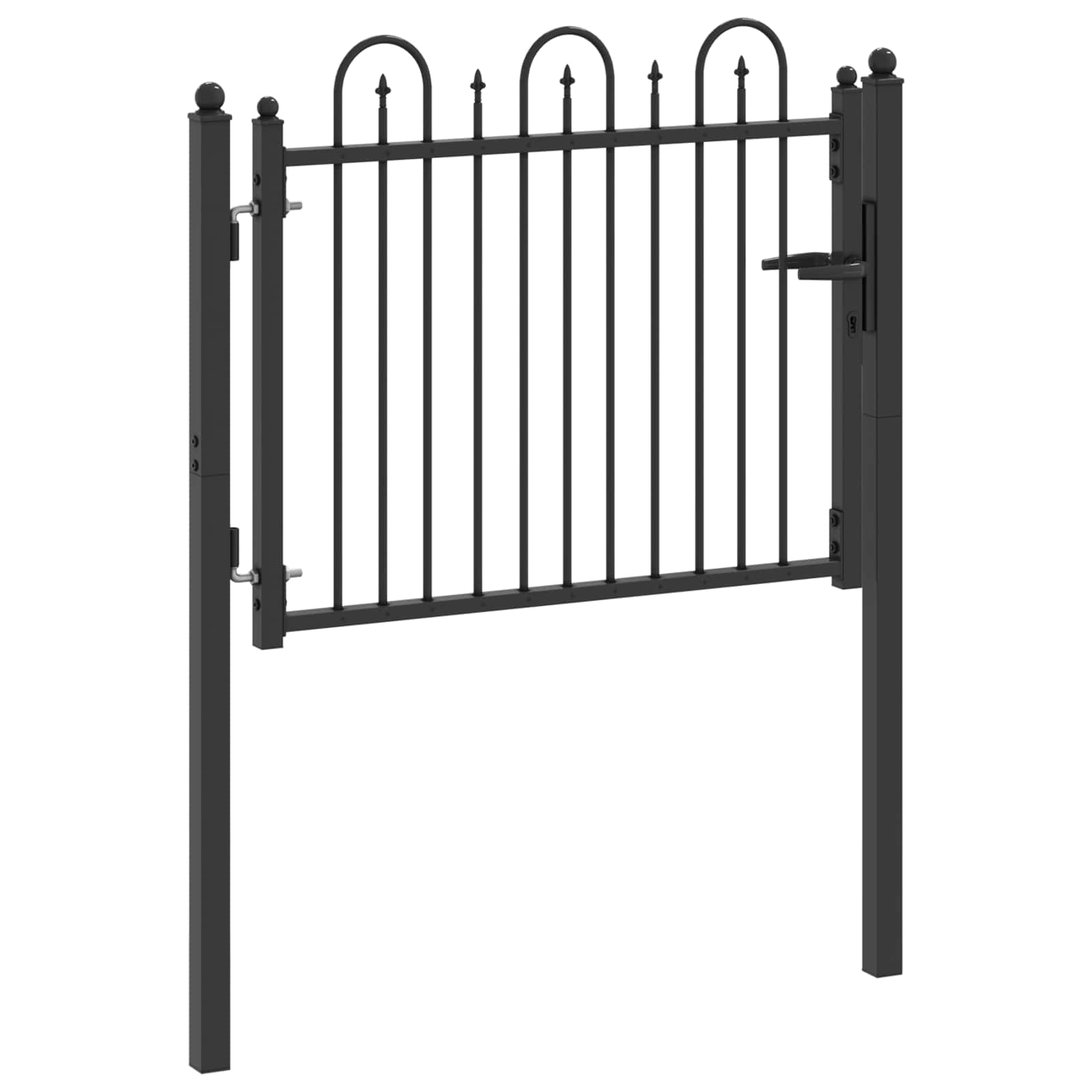 Tvora vartai HORST 100 x 75 cm Metalas Juoda Užrakintas