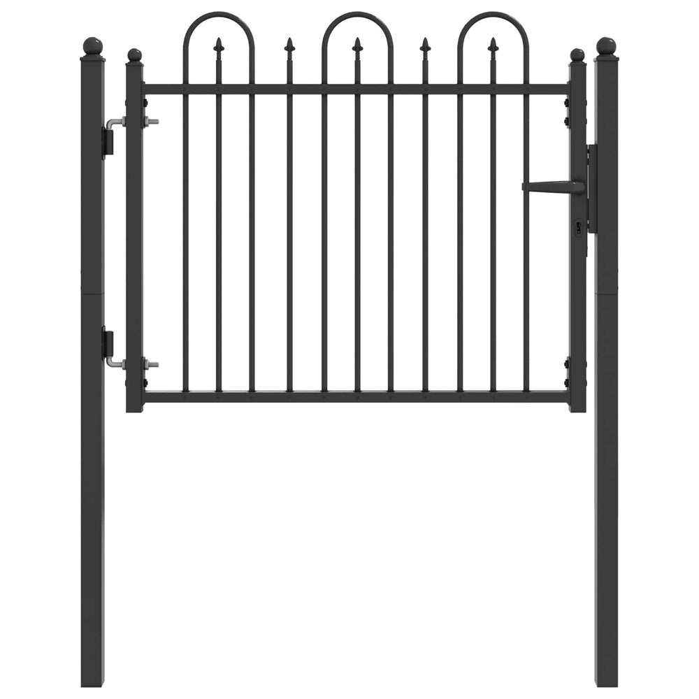 Tvora vartai HORST 100 x 75 cm Metalas Juoda Užrakintas