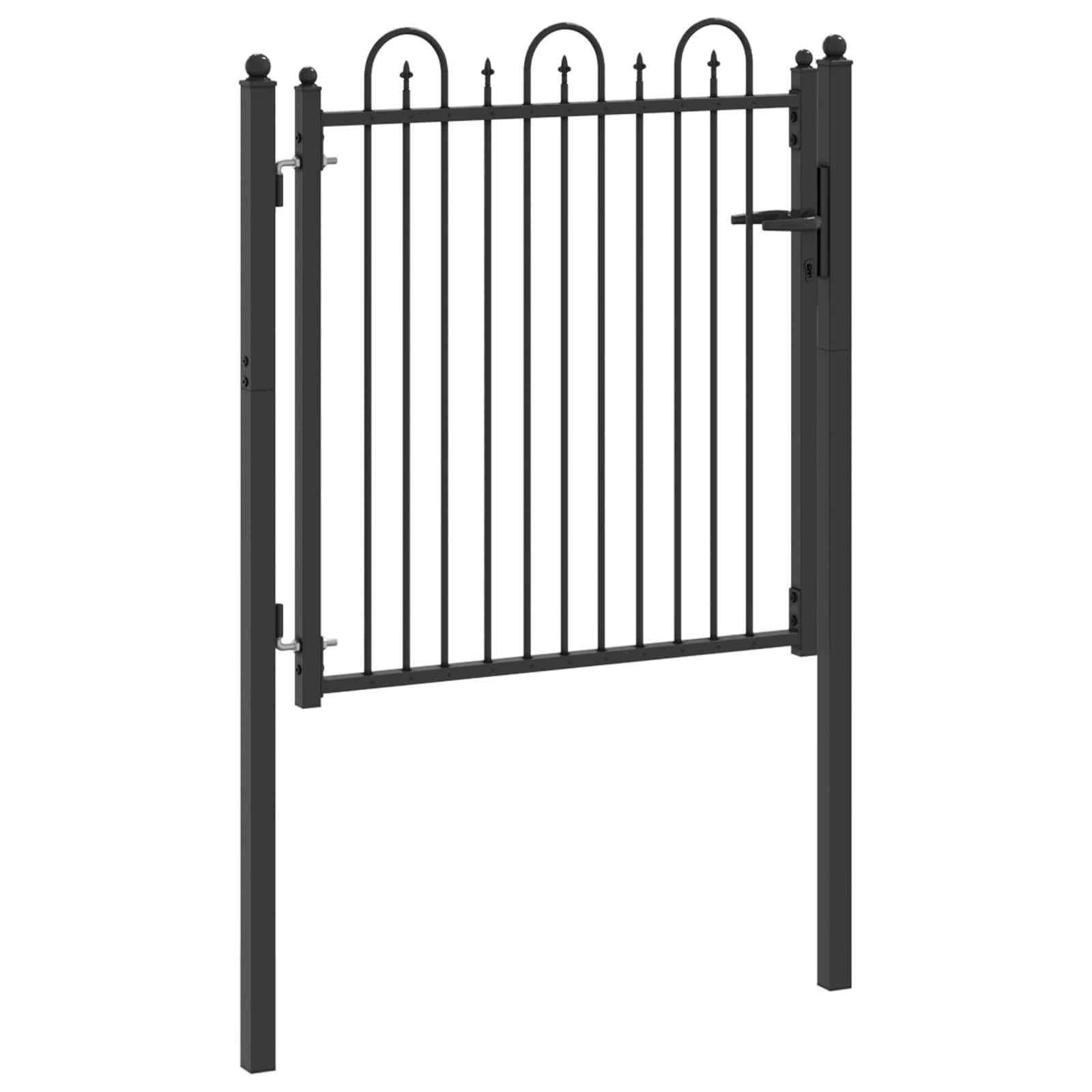 Tvora vartai HORST 100 x 100 cm Metalas Juoda Užrakintas