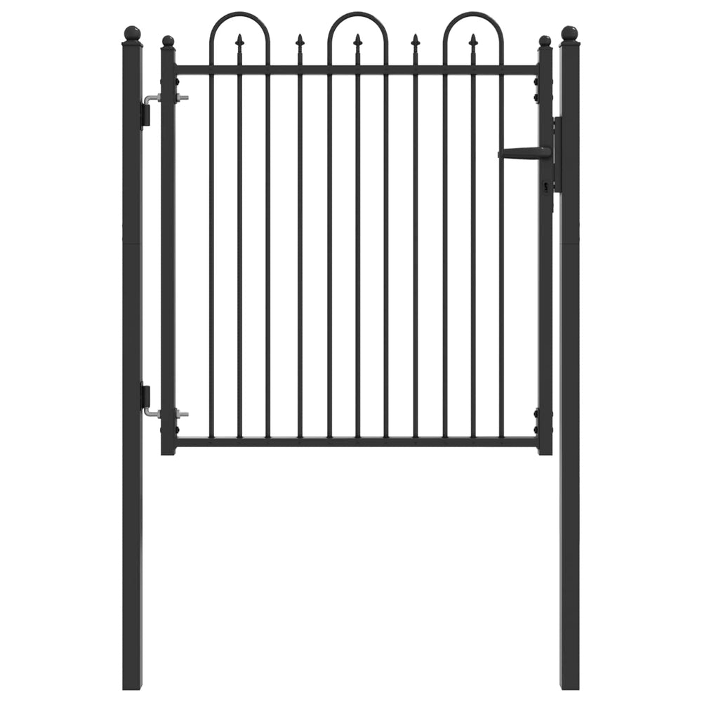 Tvora vartai HORST 100 x 100 cm Metalas Juoda Užrakintas