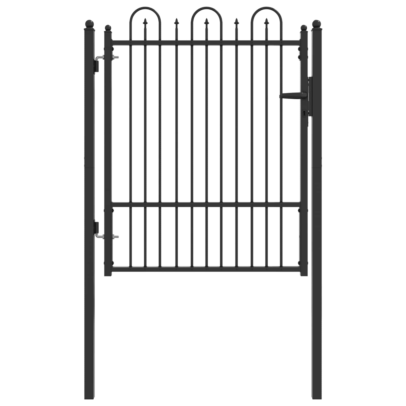 Tvora vartai HORST 100 x 125 cm Metalas Juoda Užrakintas