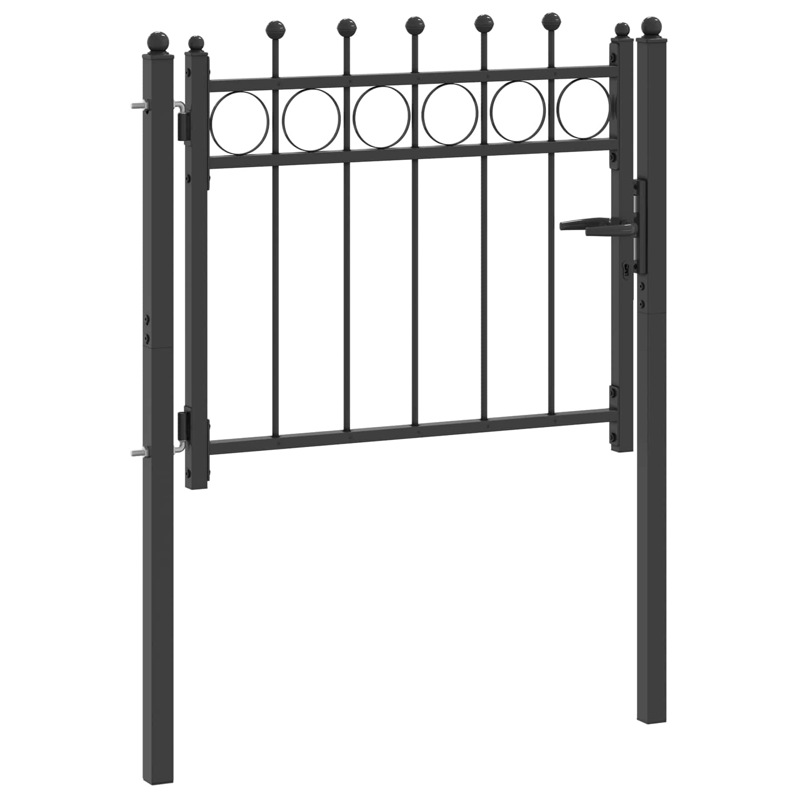 Tvora vartai HORST 100 x 75 cm Metalas Juoda Užrakintas