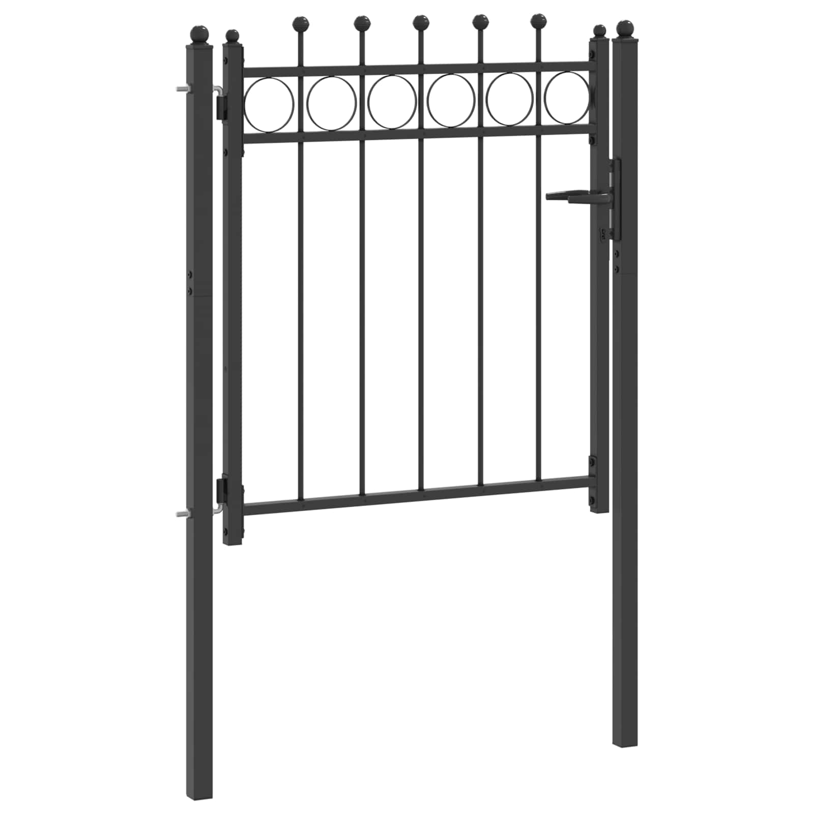 Tvora vartai HORST 100 x 100 cm Metalas Juoda Užrakintas