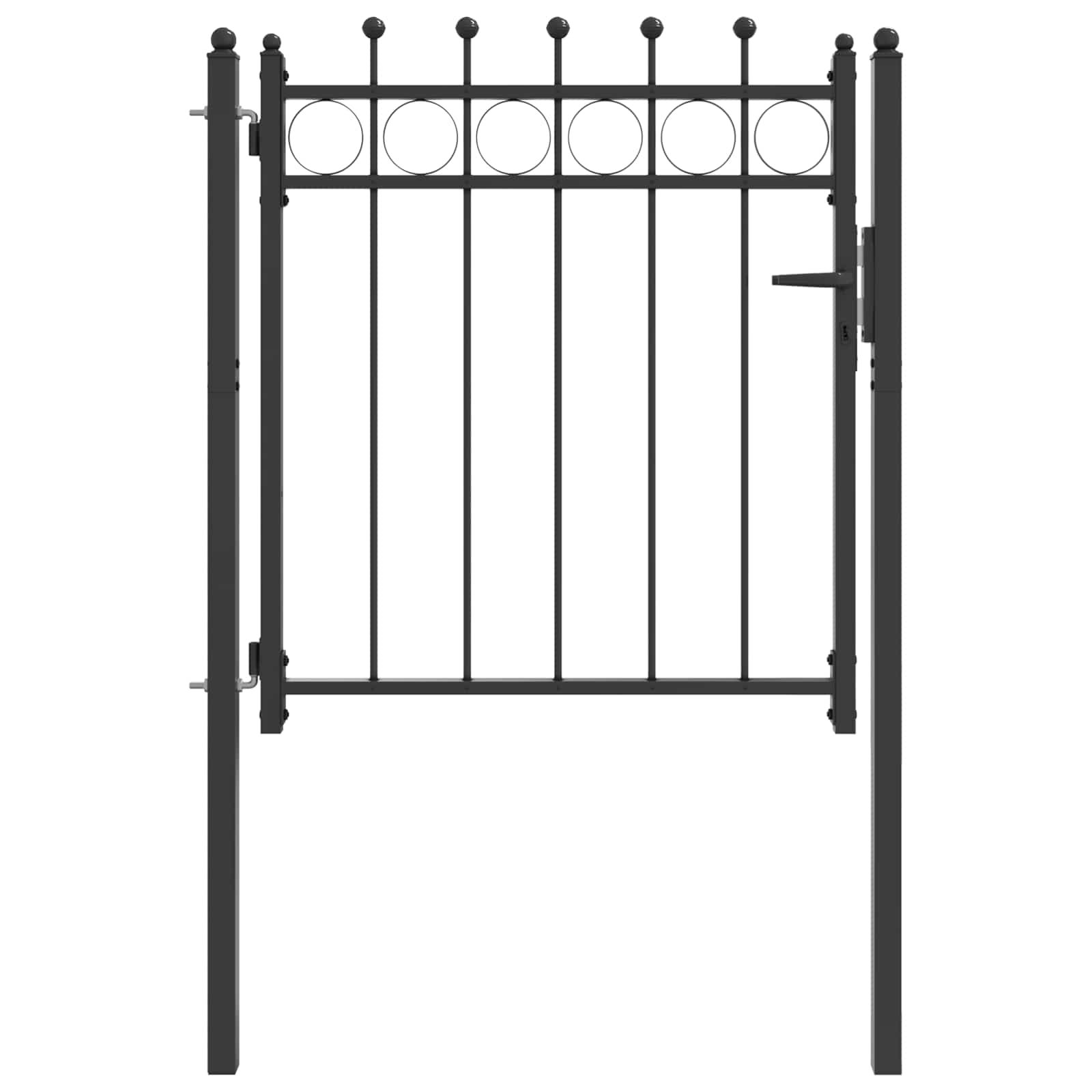 Tvora vartai HORST 100 x 100 cm Metalas Juoda Užrakintas