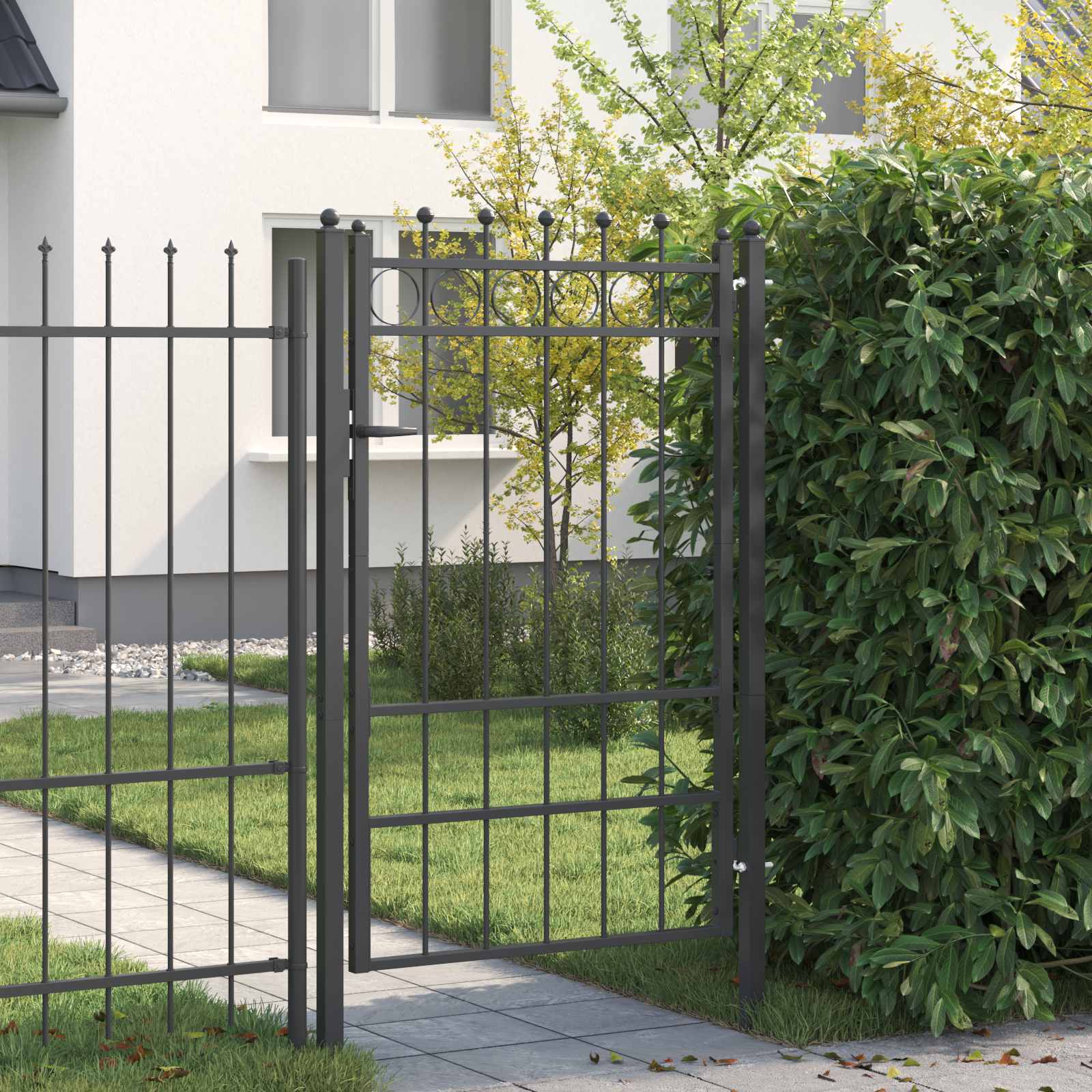 Tvora vartai HORST 100 x 150 cm Metalas Juoda Užrakintas