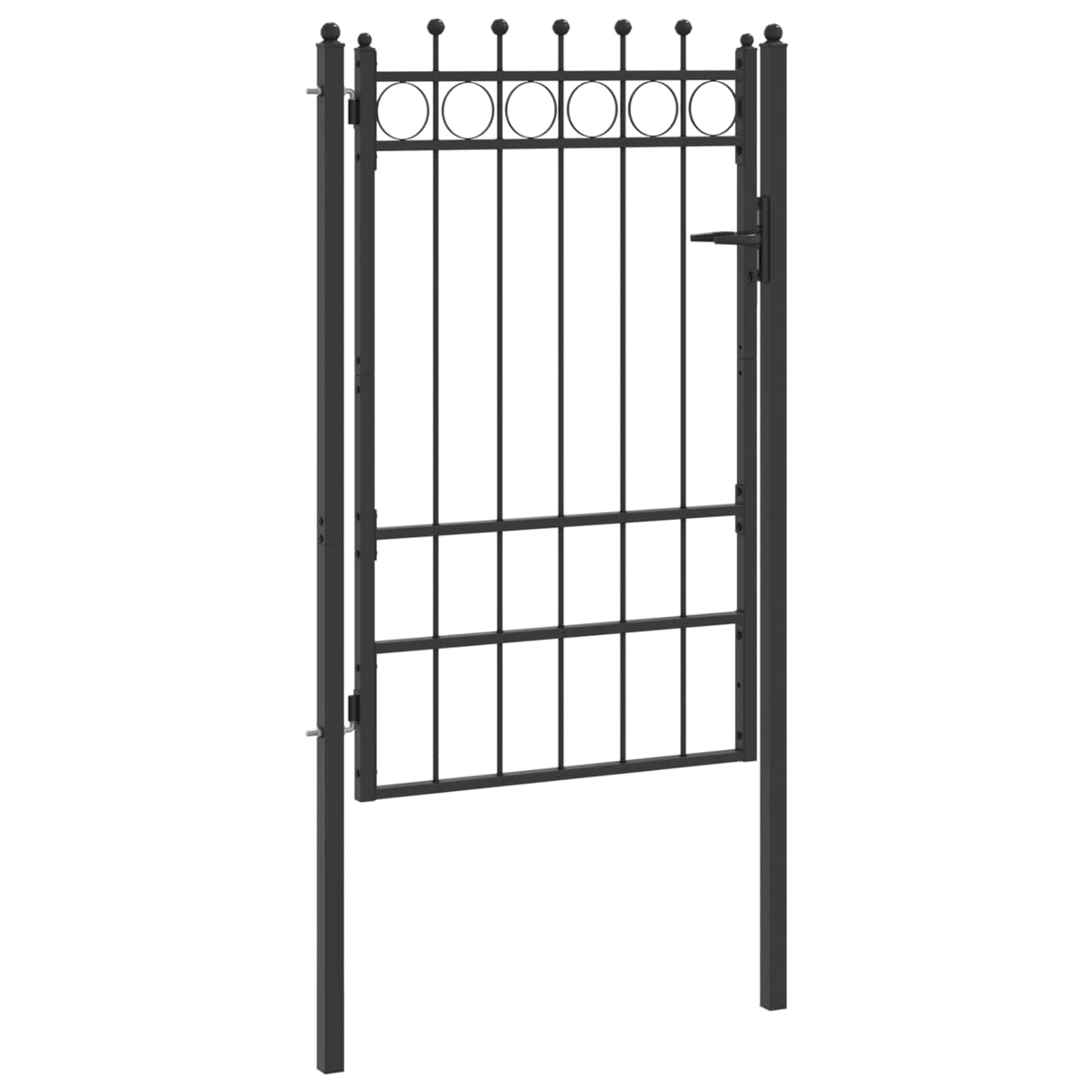 Tvora vartai HORST 100 x 150 cm Metalas Juoda Užrakintas