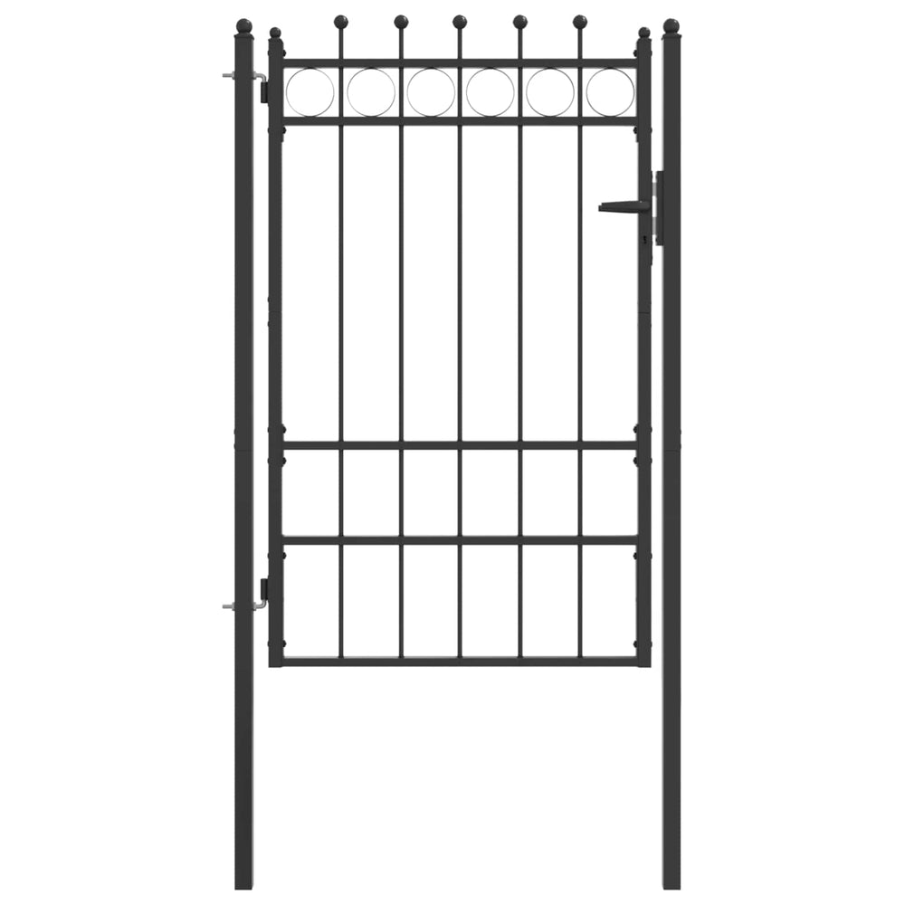 Tvora vartai HORST 100 x 150 cm Metalas Juoda Užrakintas