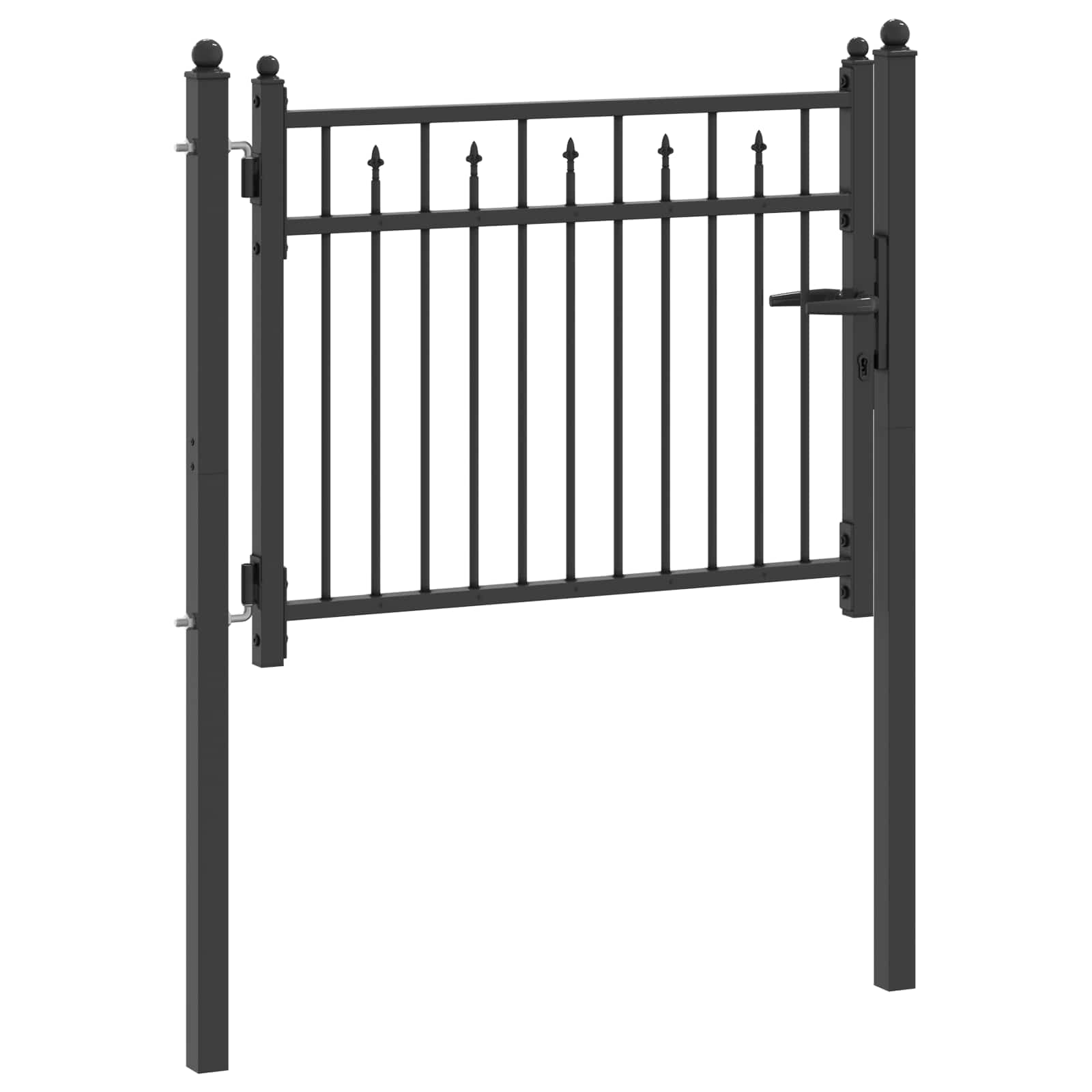 Tvora vartai HORST 100 x 75 cm Metalas Juoda Užrakintas