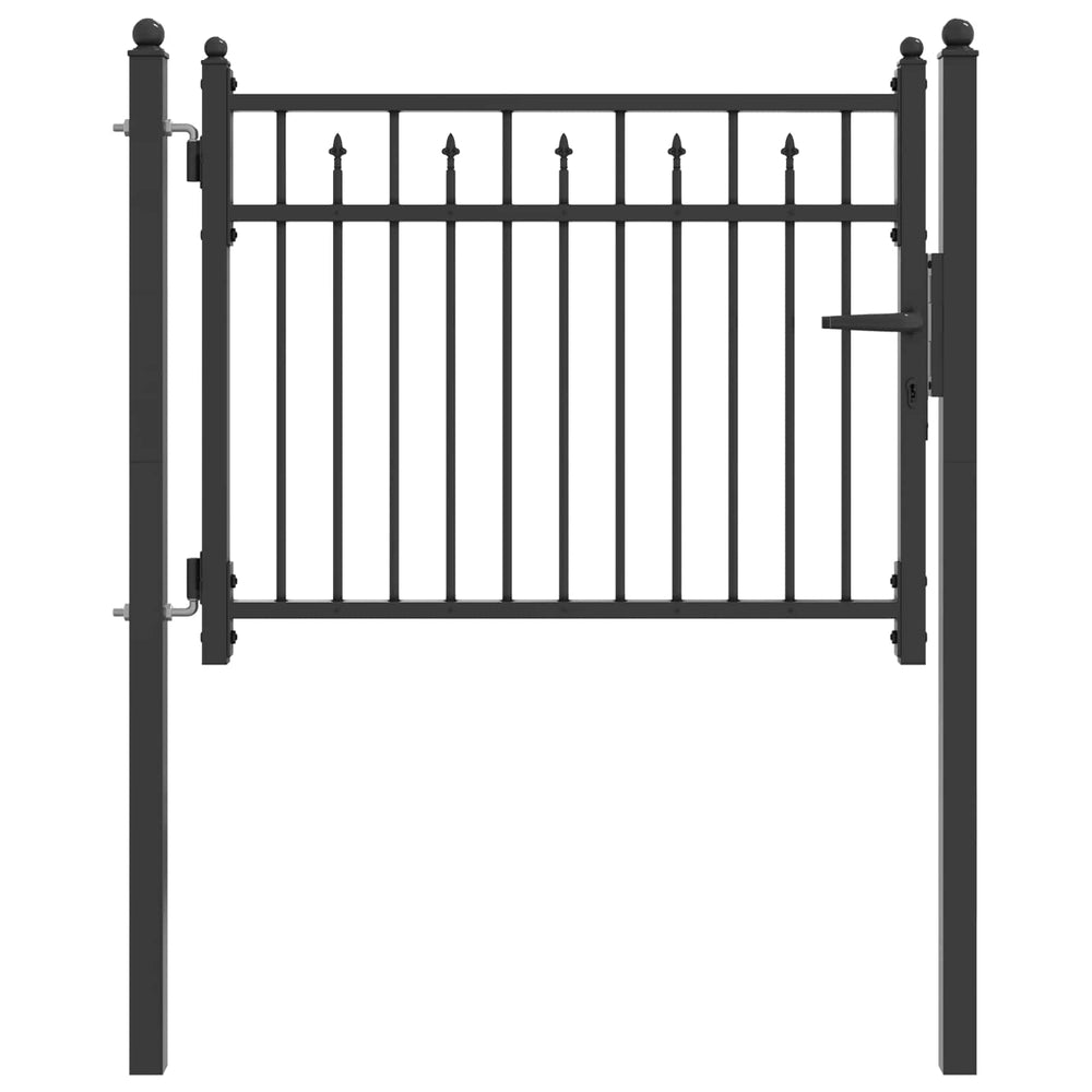 Tvora vartai HORST 100 x 75 cm Metalas Juoda Užrakintas