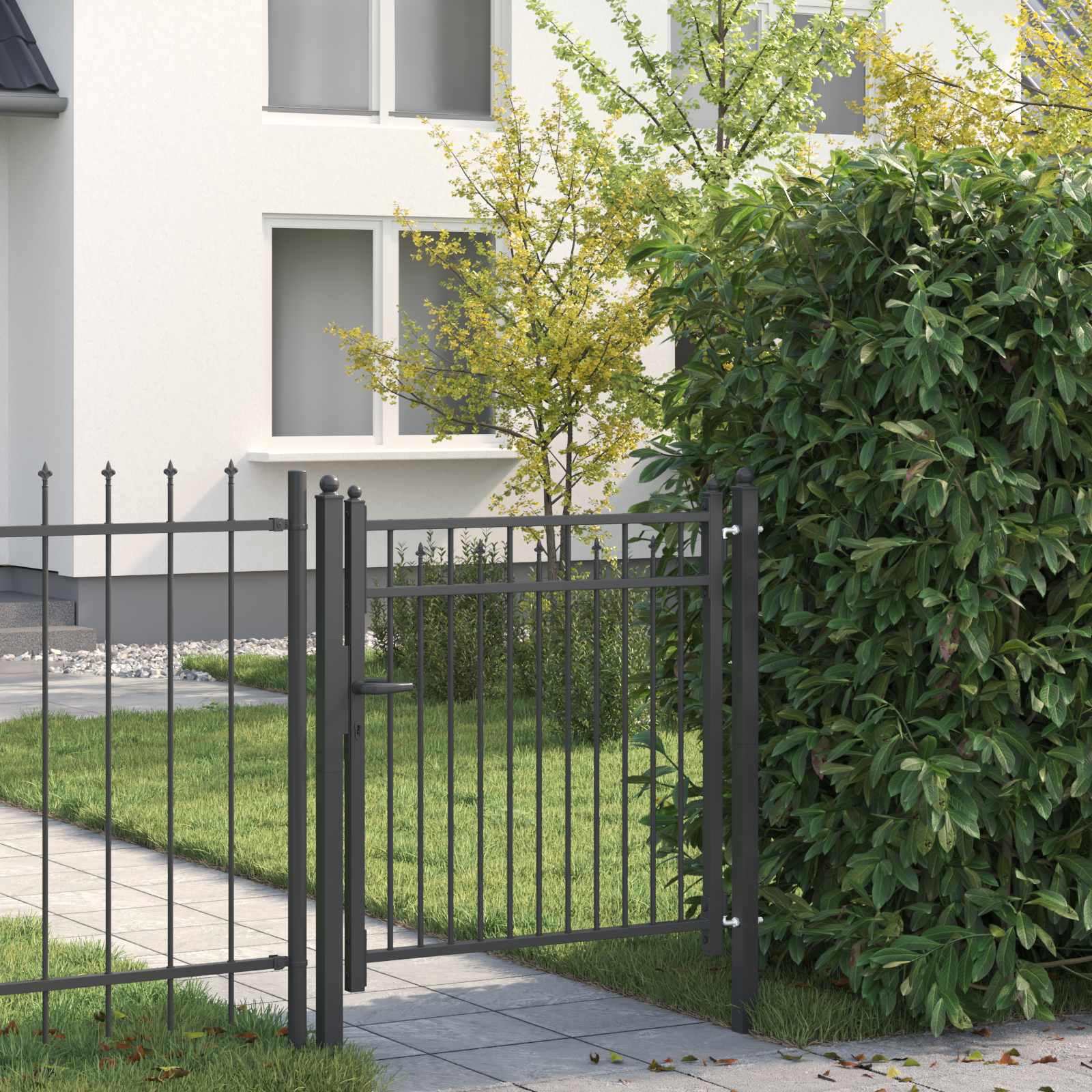 Tvora vartai HORST 100 x 100 cm Metalas Juoda Užrakintas