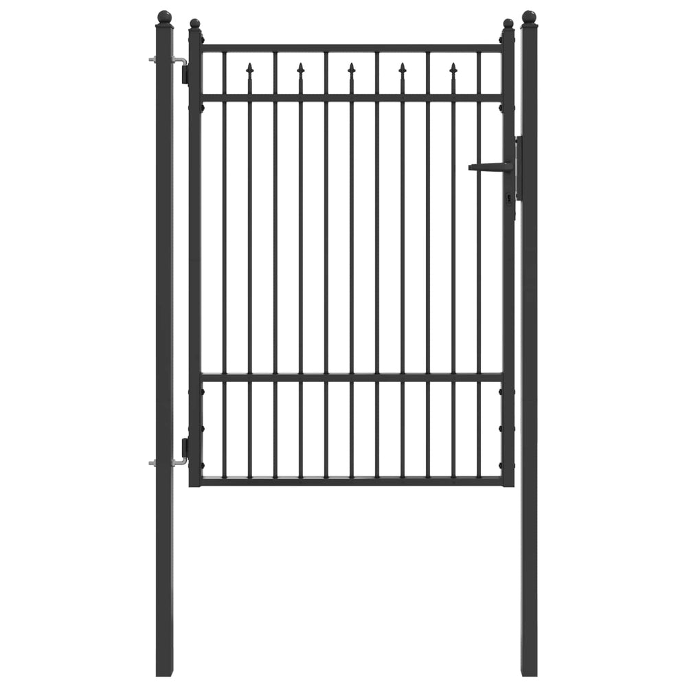 Tvora vartai HORST 100 x 125 cm Metalas Juoda Užrakintas