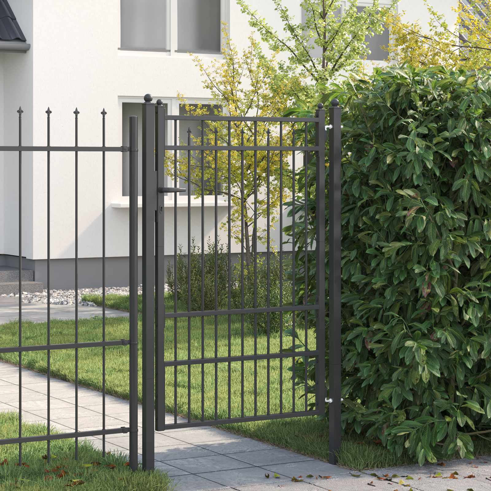 Tvora vartai HORST 100 x 150 cm Metalas Juoda Užrakintas