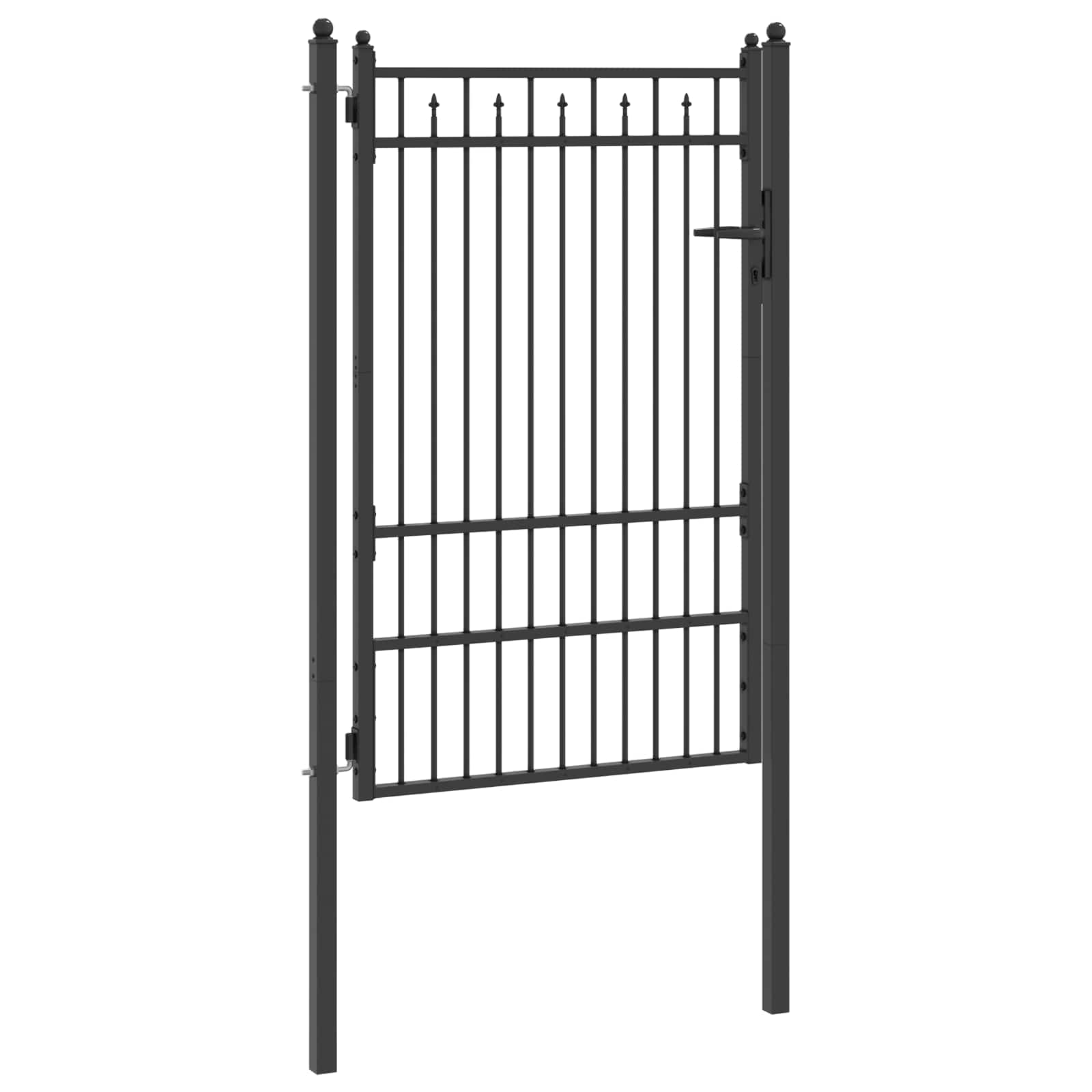Tvora vartai HORST 100 x 150 cm Metalas Juoda Užrakintas