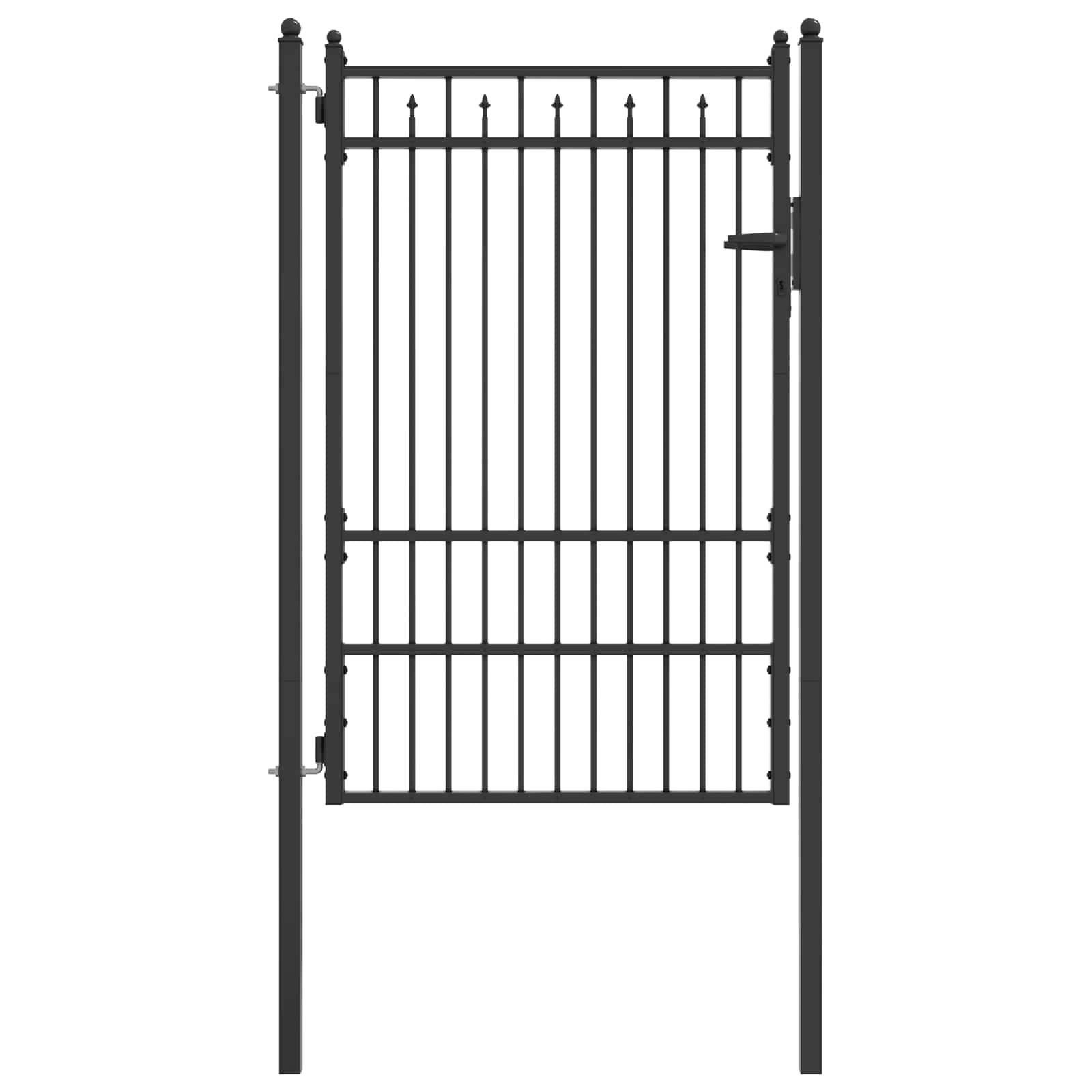 Tvora vartai HORST 100 x 150 cm Metalas Juoda Užrakintas