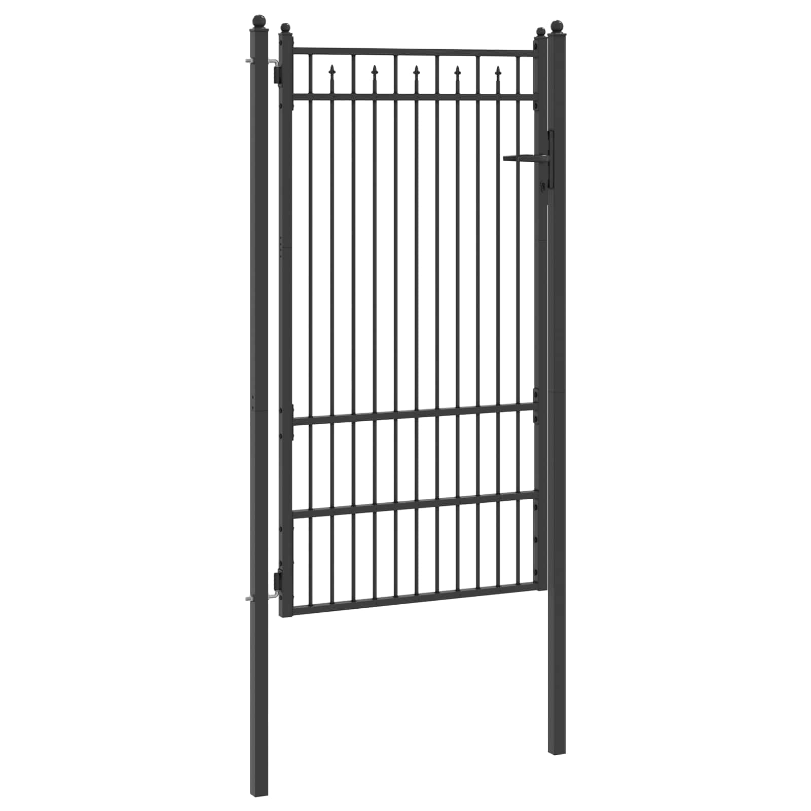 Tvora vartai HORST 100 x 175 cm Metalas Juoda Užrakintas