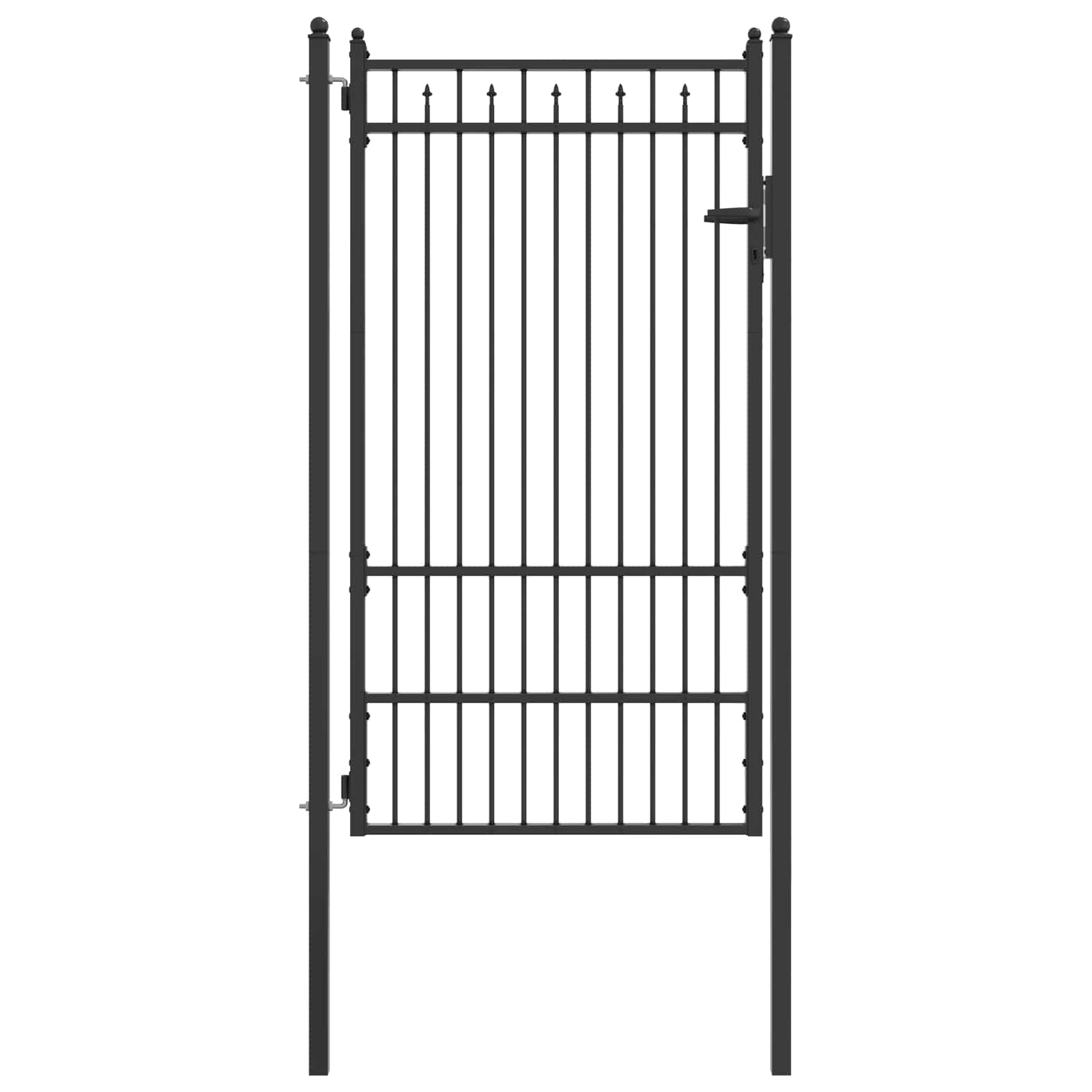 Tvora vartai HORST 100 x 175 cm Metalas Juoda Užrakintas