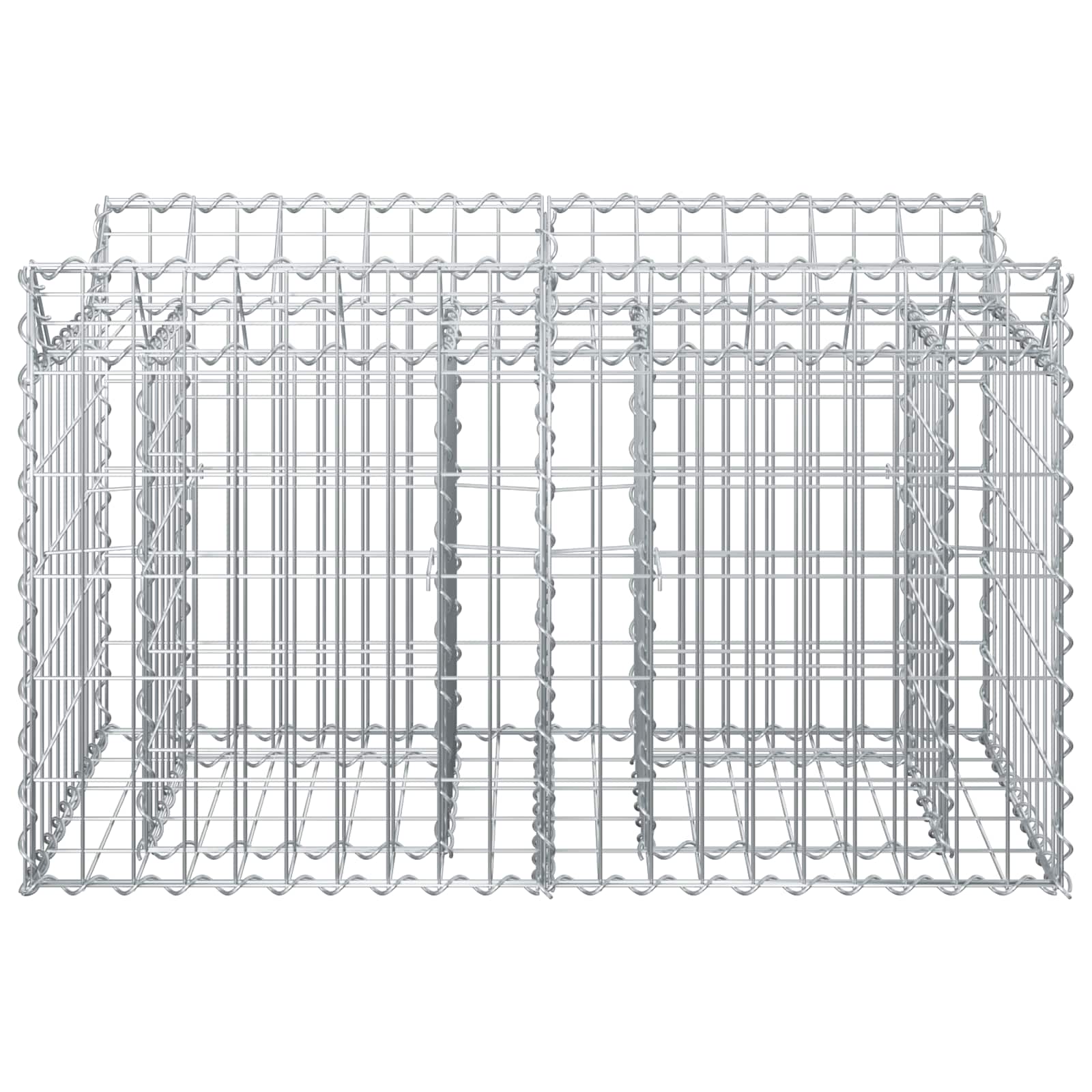 Gabion Raised Bed Silver 100 x 50 x 60 cm