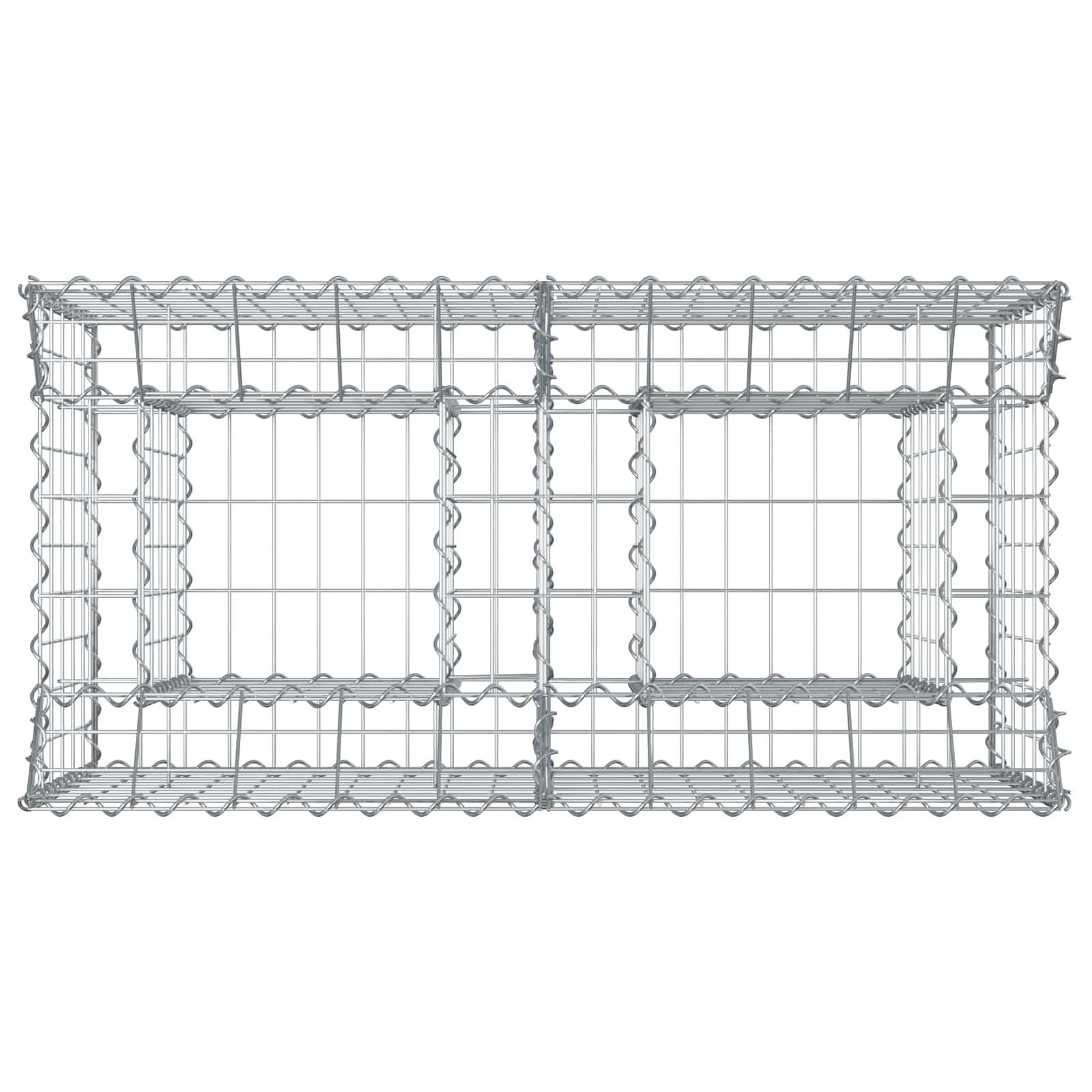 Gabion Raised Bed Silver 100 x 50 x 60 cm