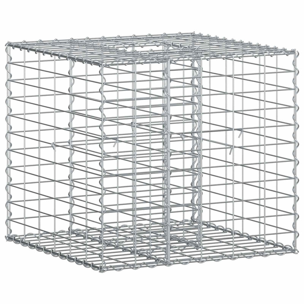 Gabion Raised Bed Silver 60 x 60 x 55 cm Galvanised Steel
