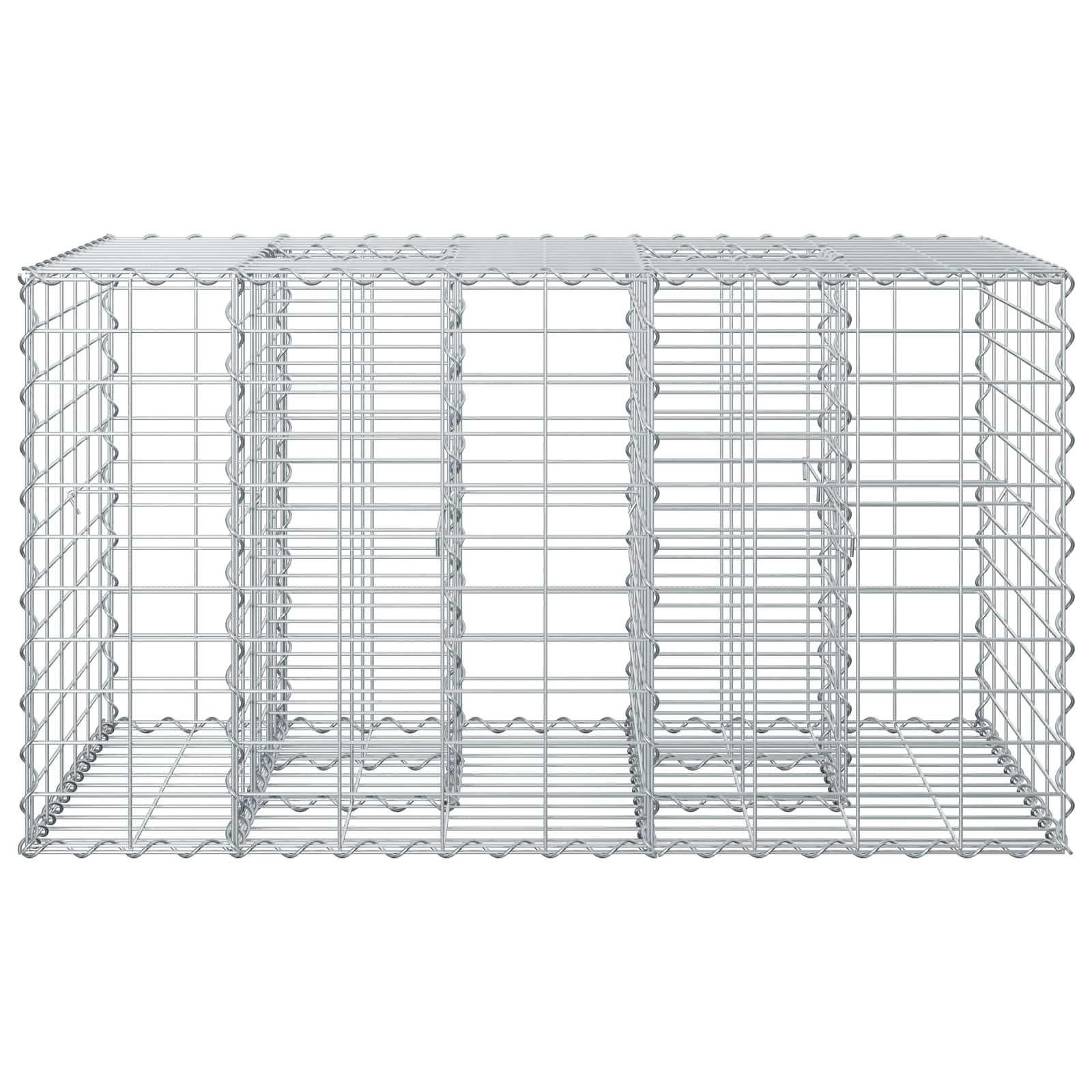 Gabion Raised Bed Silver 100 x 60 x 55 cm