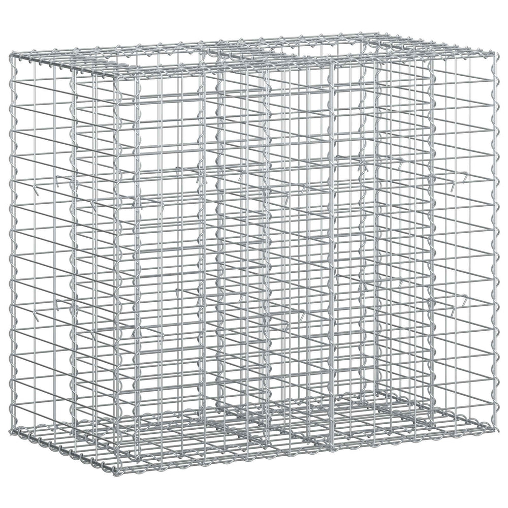 Gabion Raised Bed Silver 90 x 50 x 80 cm Galvanised Steel