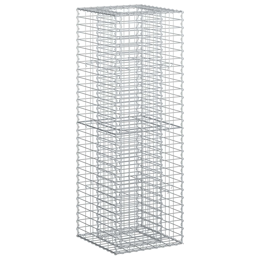 Gabion Raised Bed Silver 50 x 50 x 150 cm