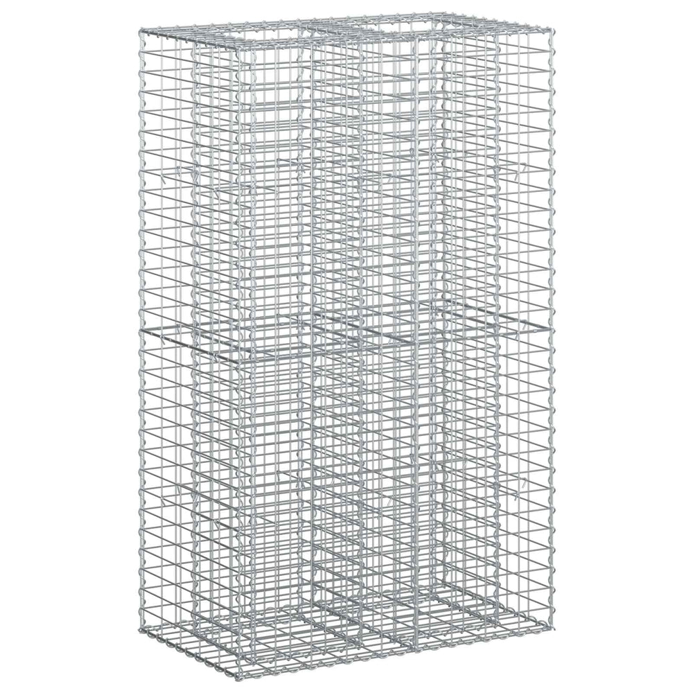 Gabion Raised Bed Silver 90 x 50 x 150 cm