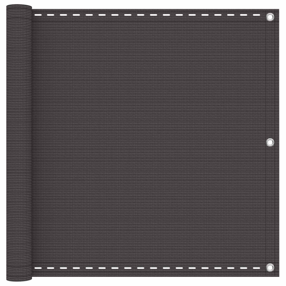 Balkono Ekranas Antracito 90 x 1200 cm HDPE ir aliuminis