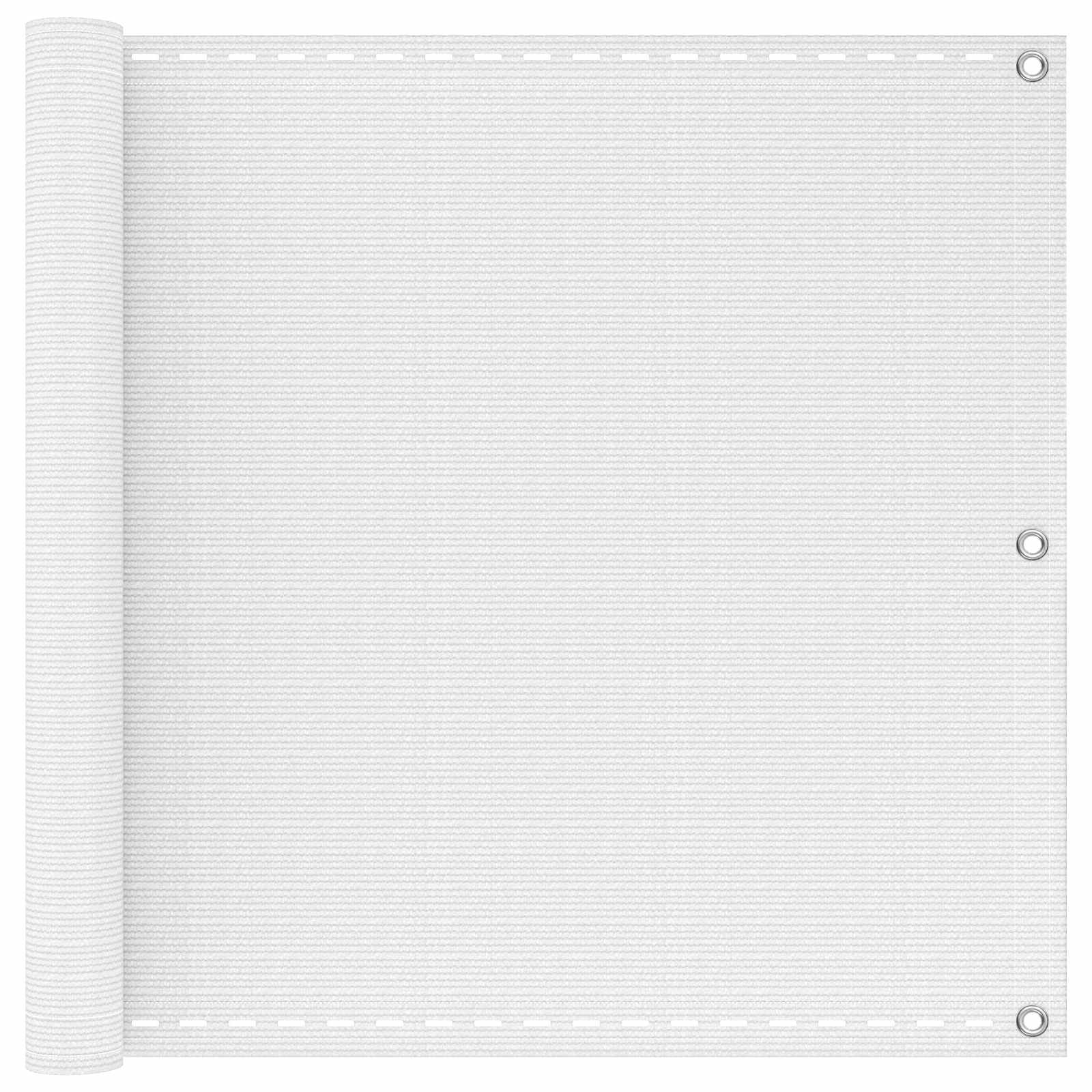 Balkono Ekranas Balta 90 x 700 cm HDPE ir aliuminis
