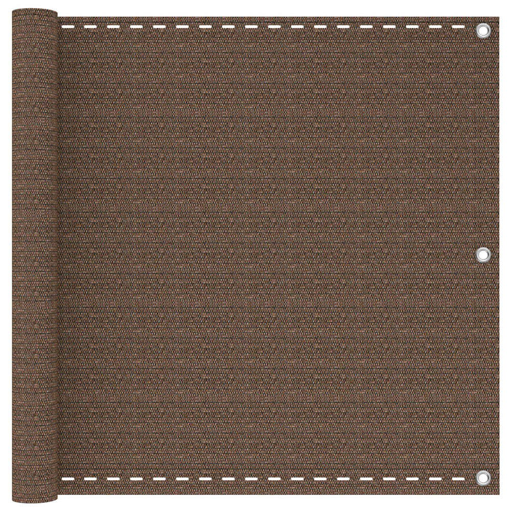 Balkono Ekranas Ruda 120 x 700 cm HDPE ir aliuminis