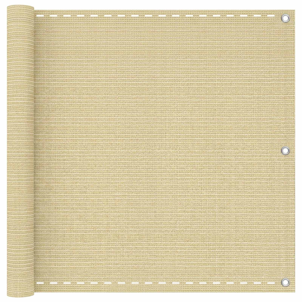 Balkono Ekranas Smėlio 75 x 800 cm HDPE ir aliuminis