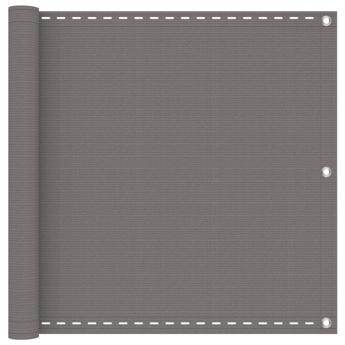 Balkono Ekranas Šviesiai pilka 120 x 300 cm HDPE ir aliuminis