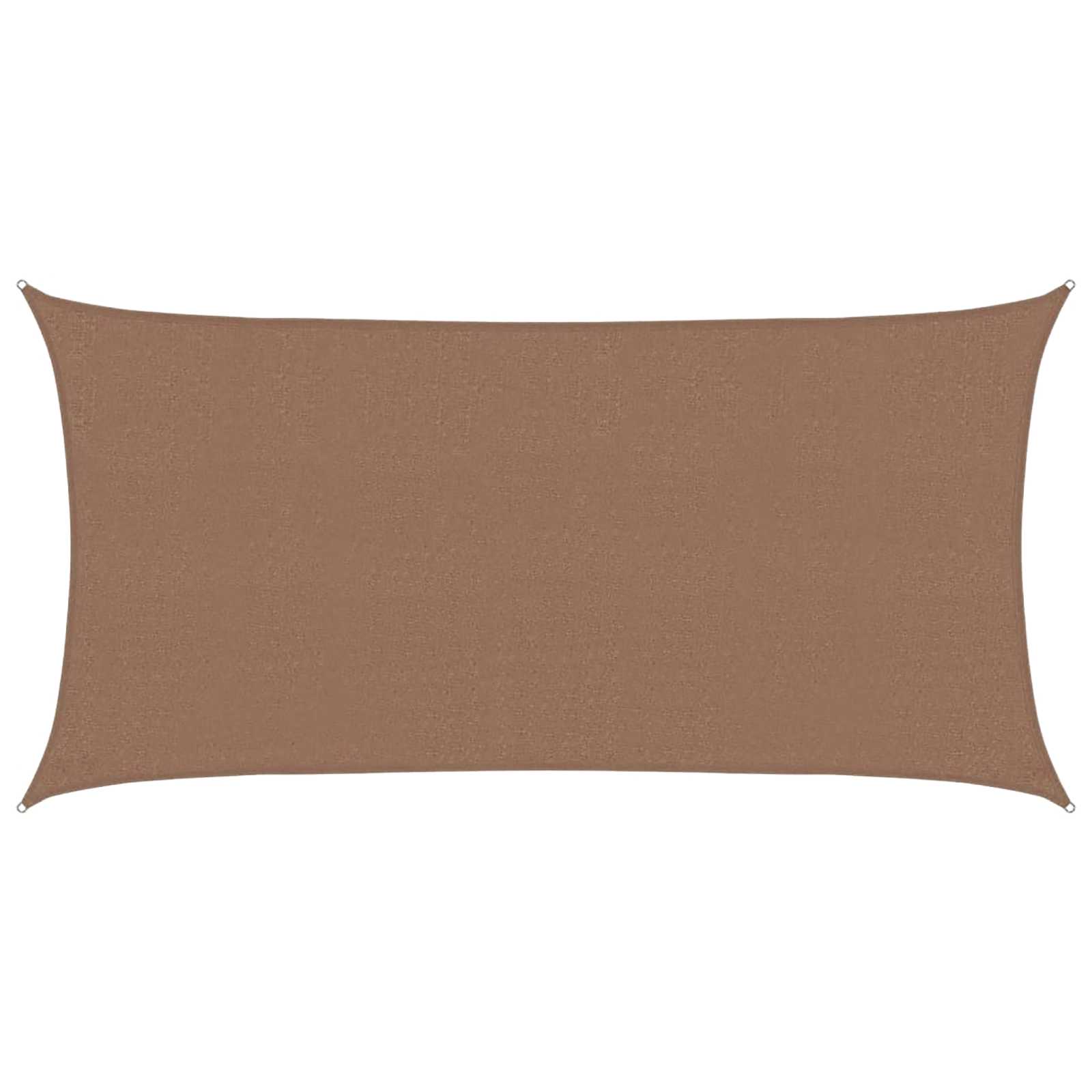 Saulės šešėlio audinys 2,5 x 6 m HDPE Stačiakampio Taupe